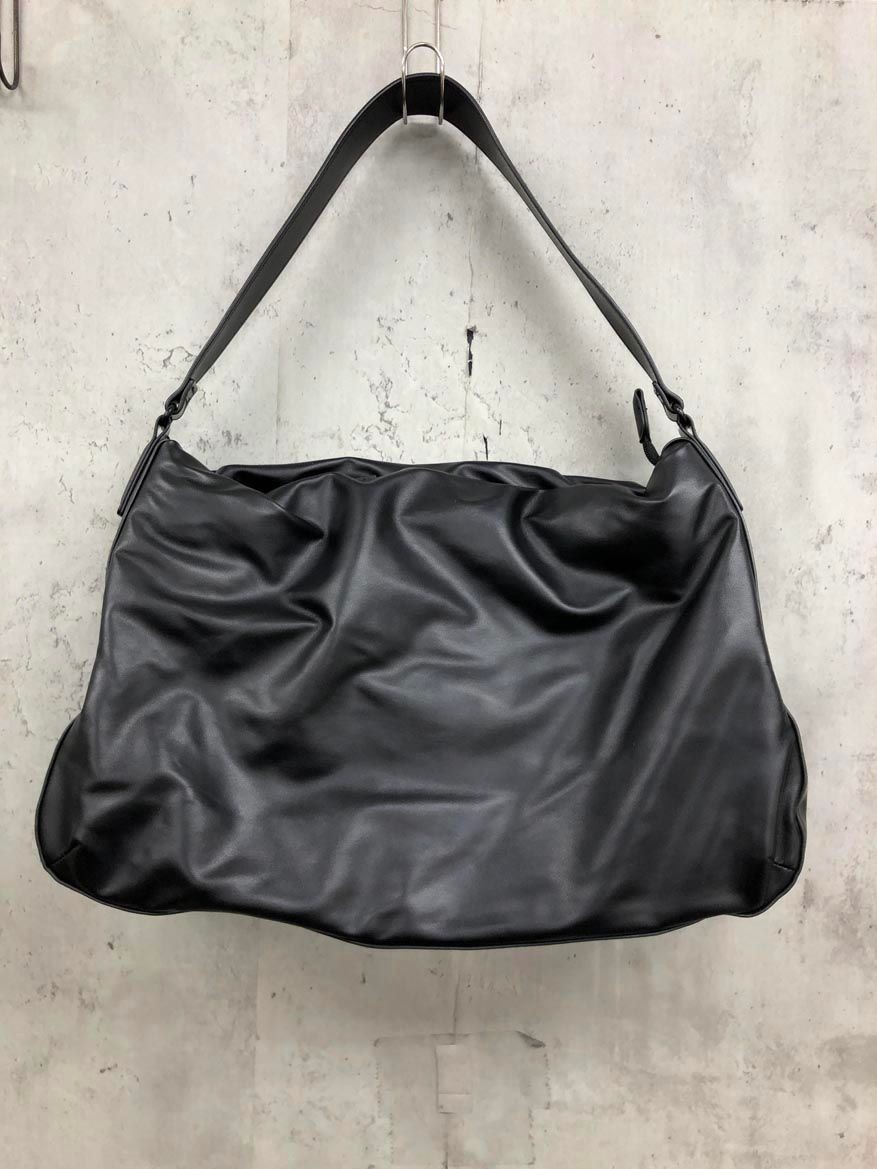 UNIQLO Sea Leather Touch Puffy Shoulder Bag size 1 Black Ladies