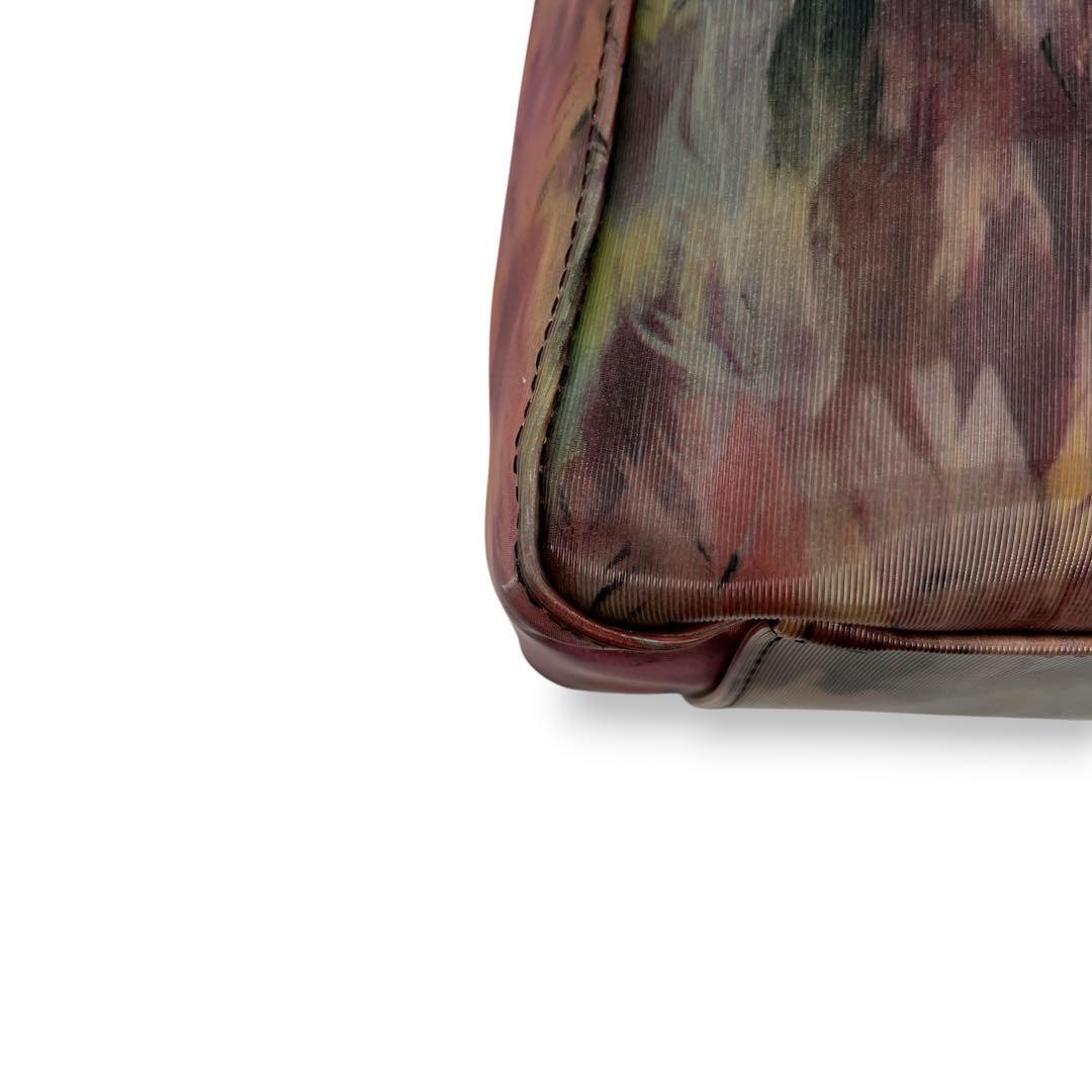 Rare Archive Y2K Jean Paul Gaultier V Cyber Pink Feather One Shoulder Bag Auth
