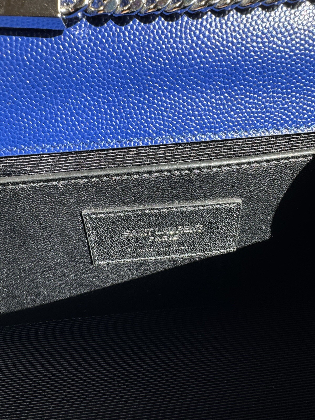 AUTH BRAND NEW $2100 YSL Saint Laurent Small Kate Grained Leather Crossbody Bag