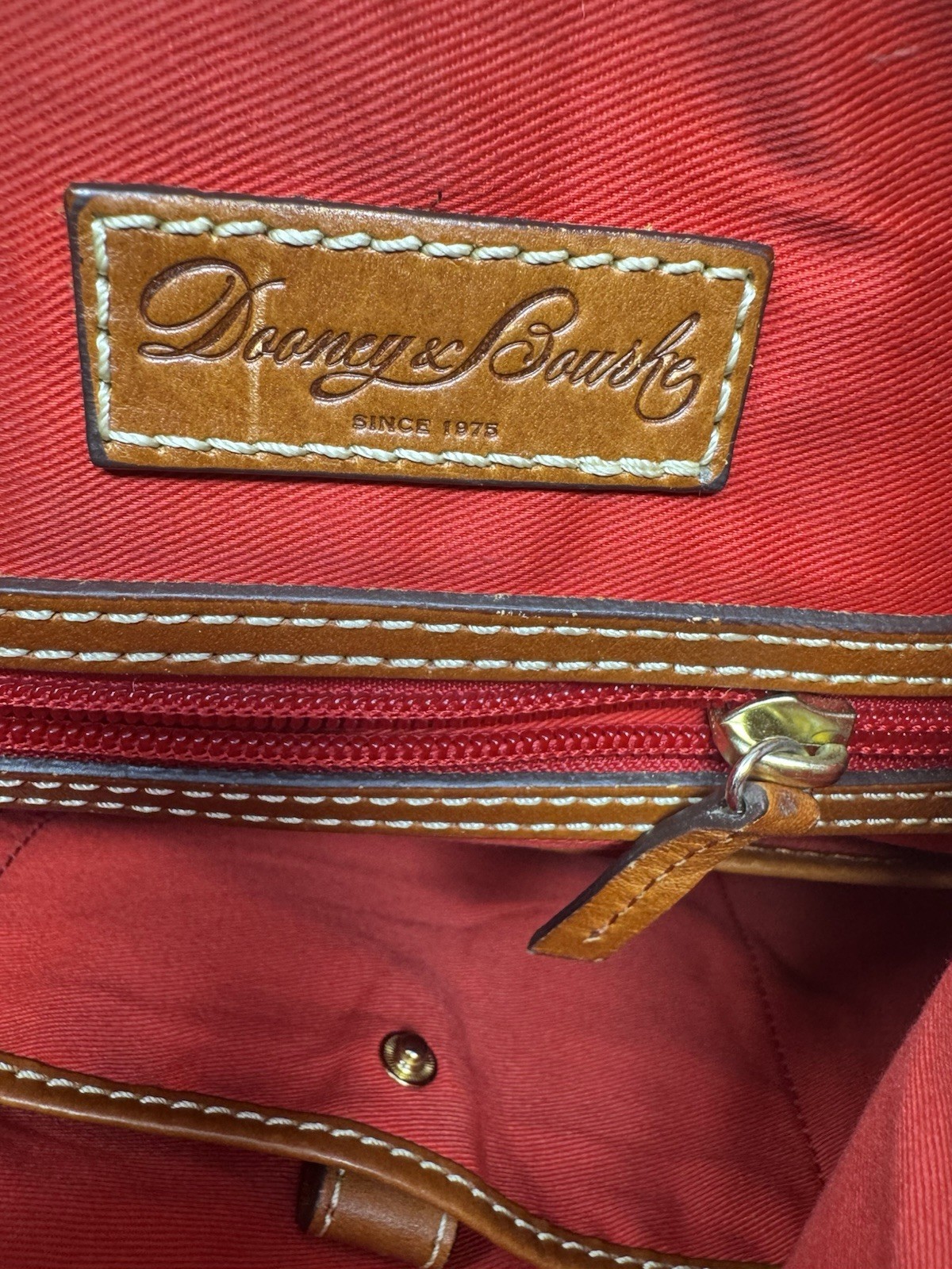 Dooney & Bourke Black Leather Shoulder Bag Shoulder Bag, Some Wear As Shown
