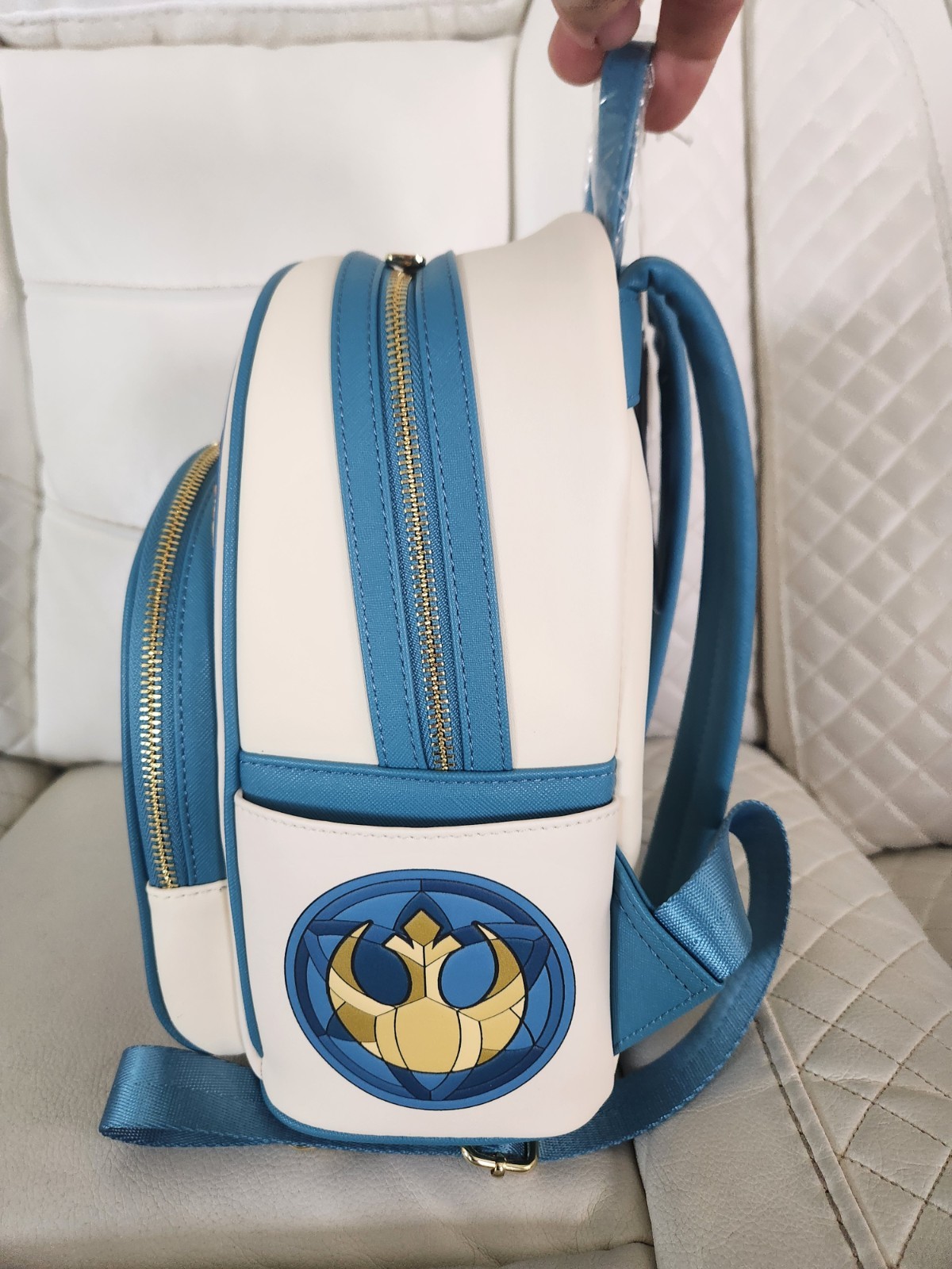 Loungefly Star Wars R2-D2 Stained Glass Portrait Mini Backpack