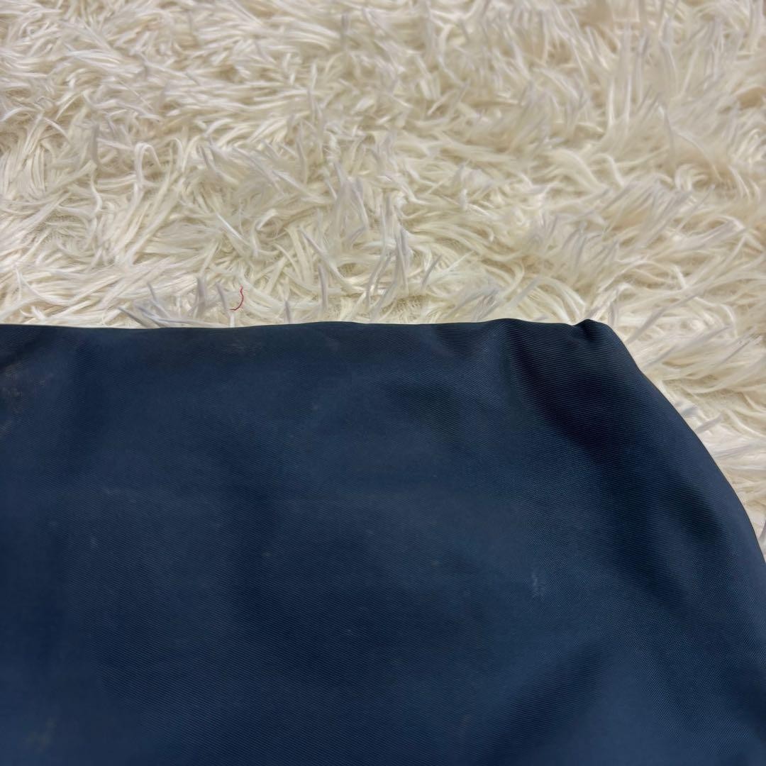 Authentic PRADA Nylon Tote Bag Navy 30cm x 27.5cm x 7cm Damaged
