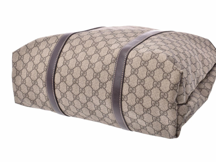 Gucci GG tote bag Greige Brown Gray Black leather