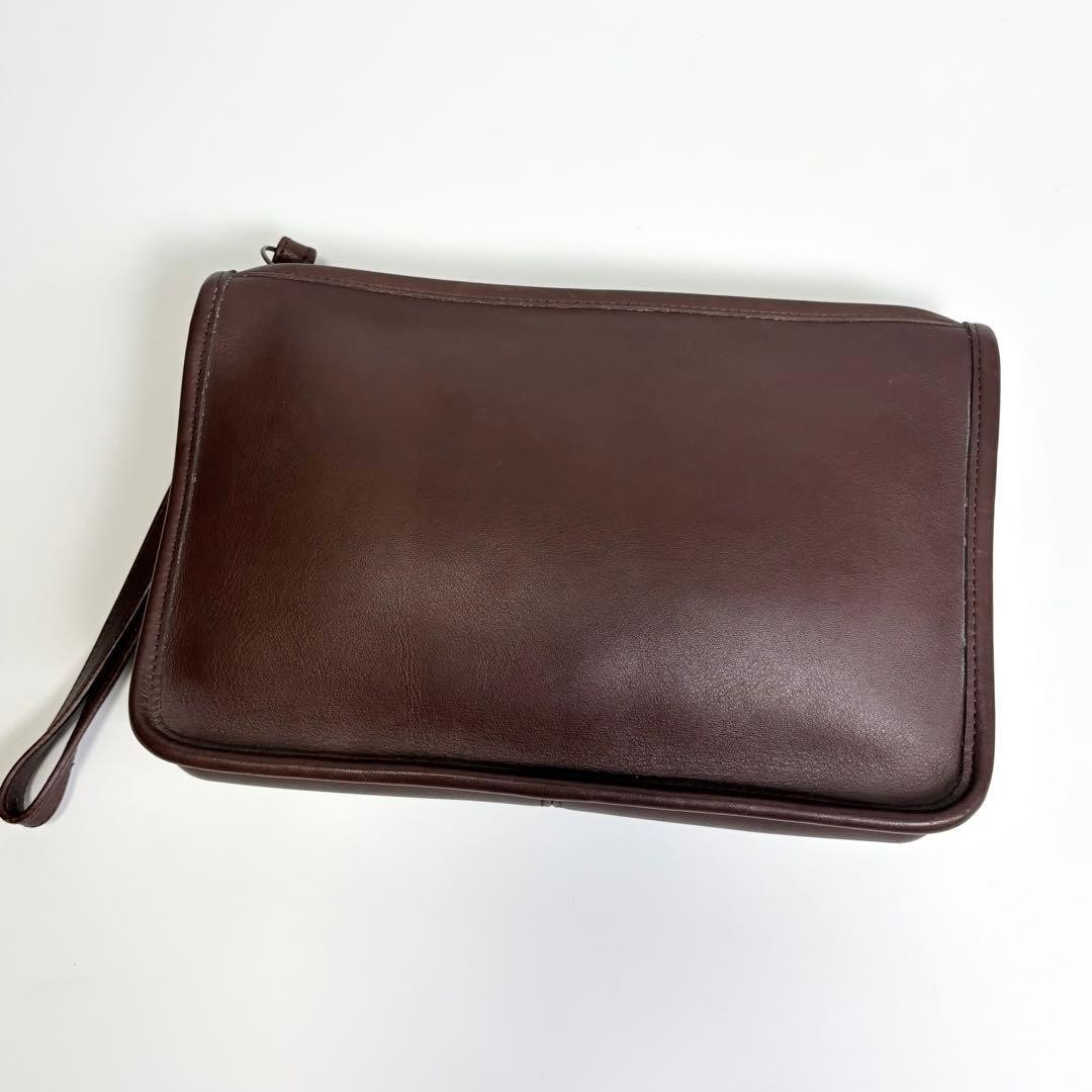 Extremely beautiful item COACH OLD COACH Clutch Bag Second Bag Made in USA