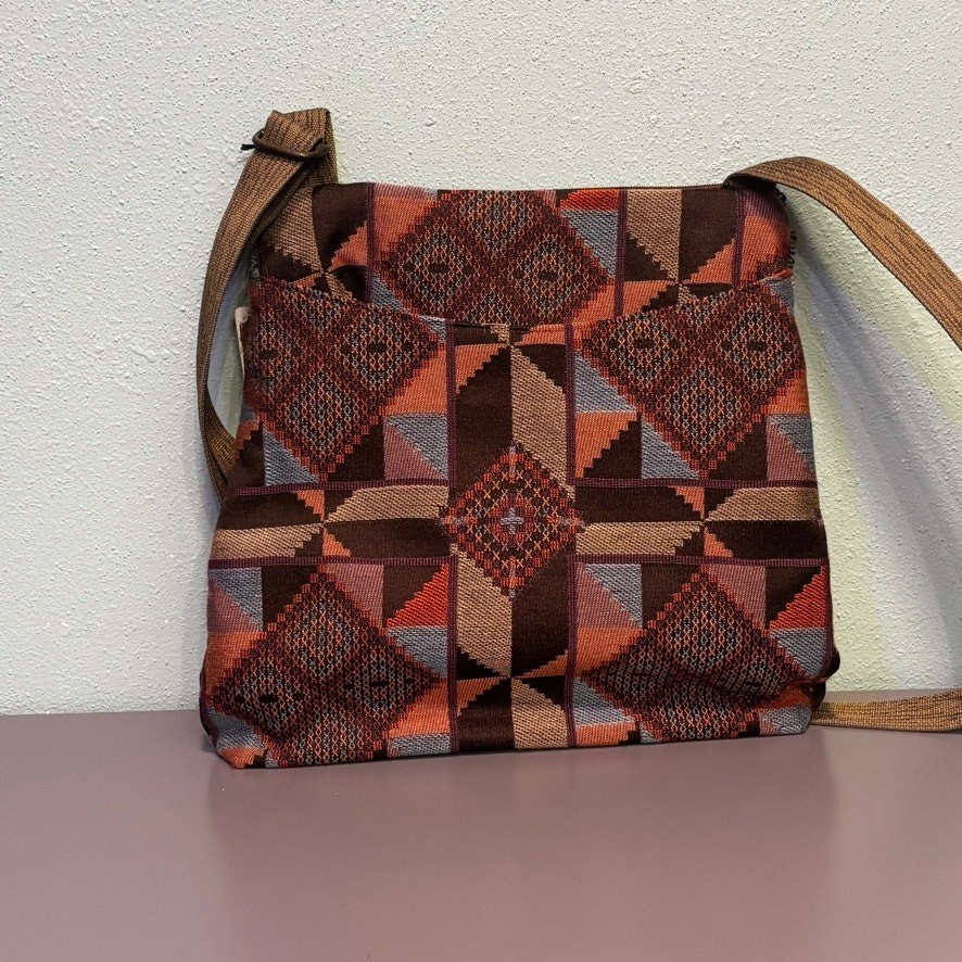 Maruca Design Spree Crossbody Bag Handmade Boulder Artisan Tapestry Festival New