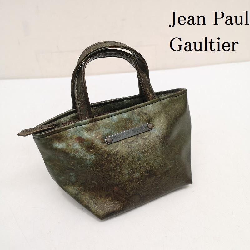 Jean Paul Gaultier V Cyber Mini Handbag Double Handles Auth