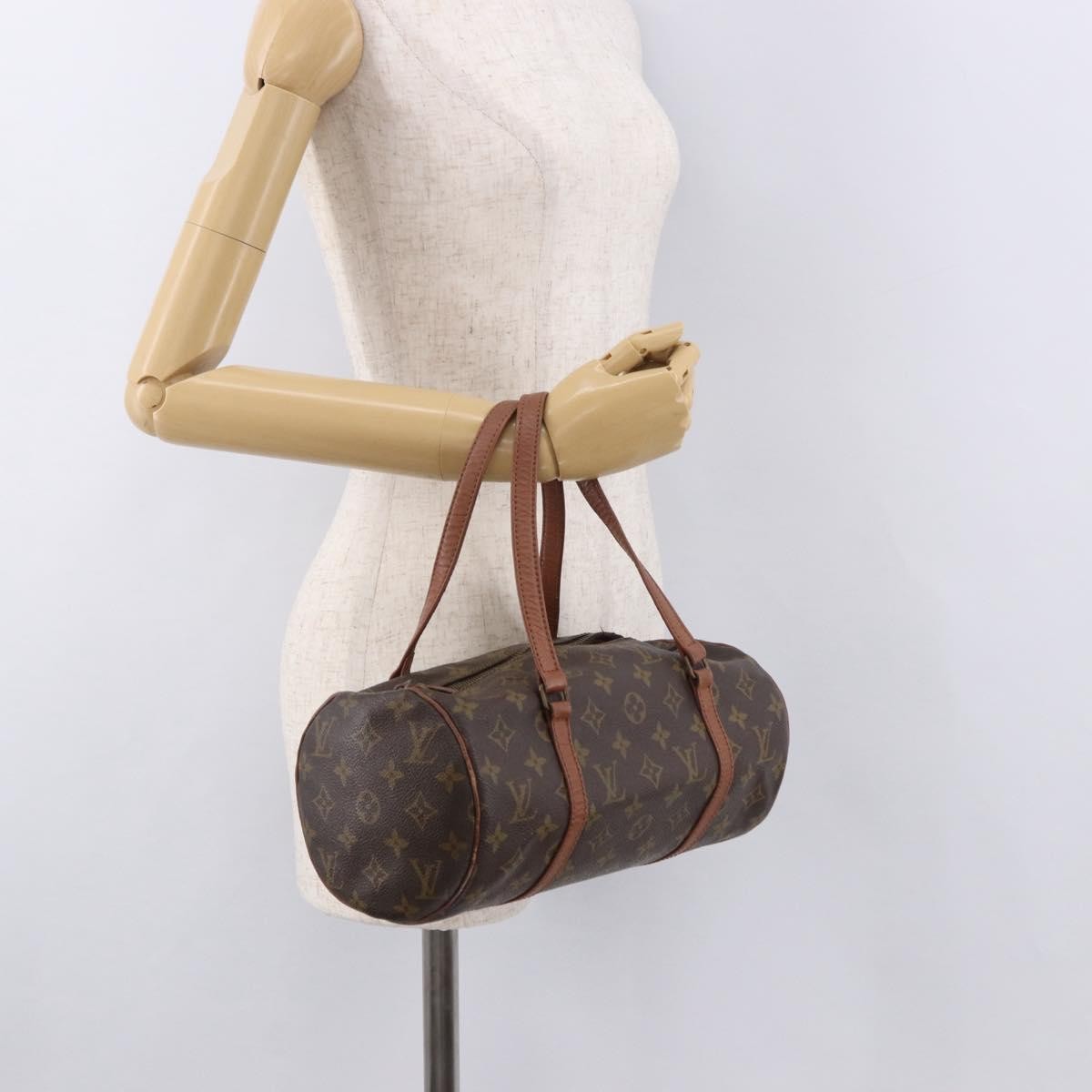 LOUIS VUITTON Monogram Papillon 30 Hand Bag M51385 LV Auth 183008
