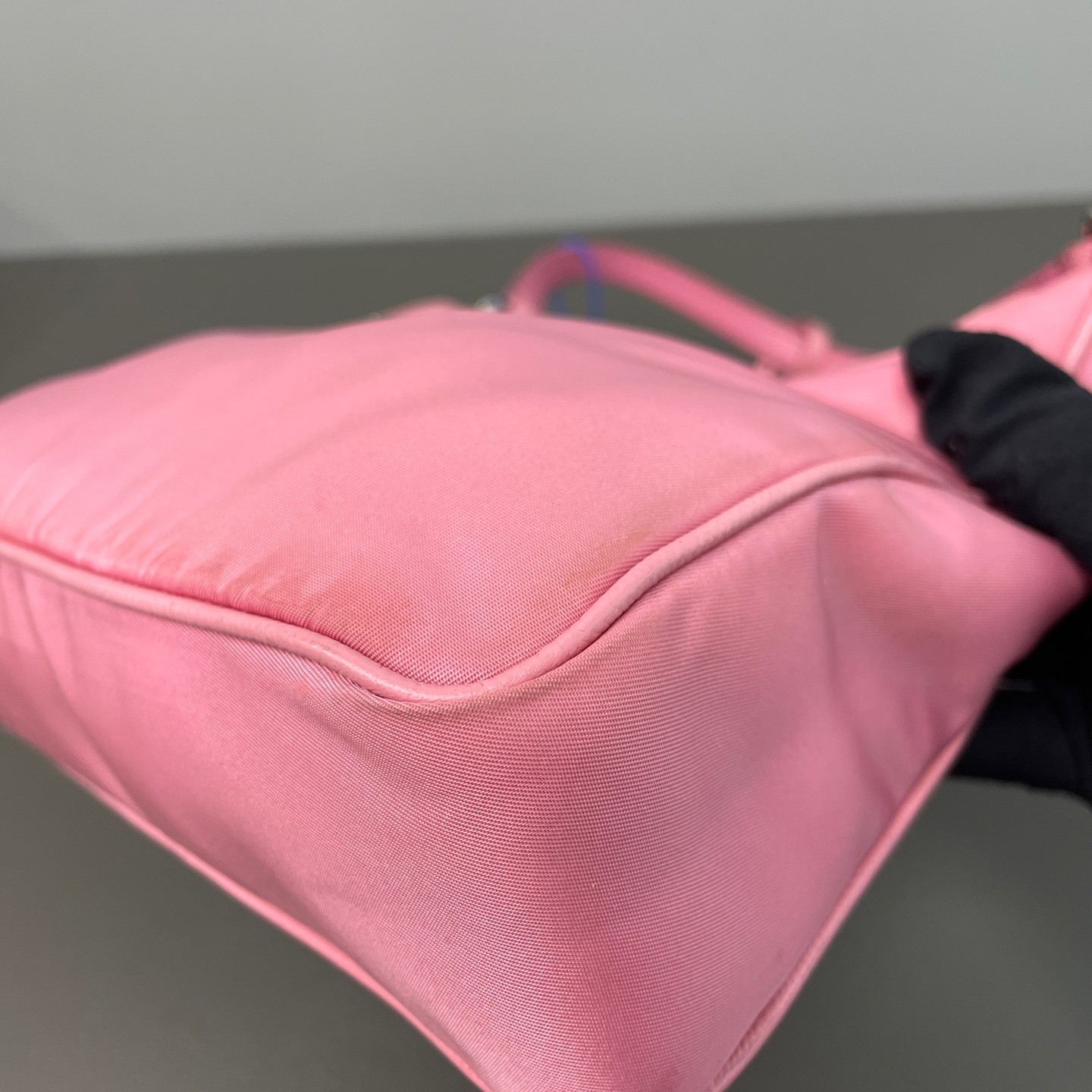 Prada Pre-Owned Authentic Underarm Bag Pink Nylon Free Tracked Shipping