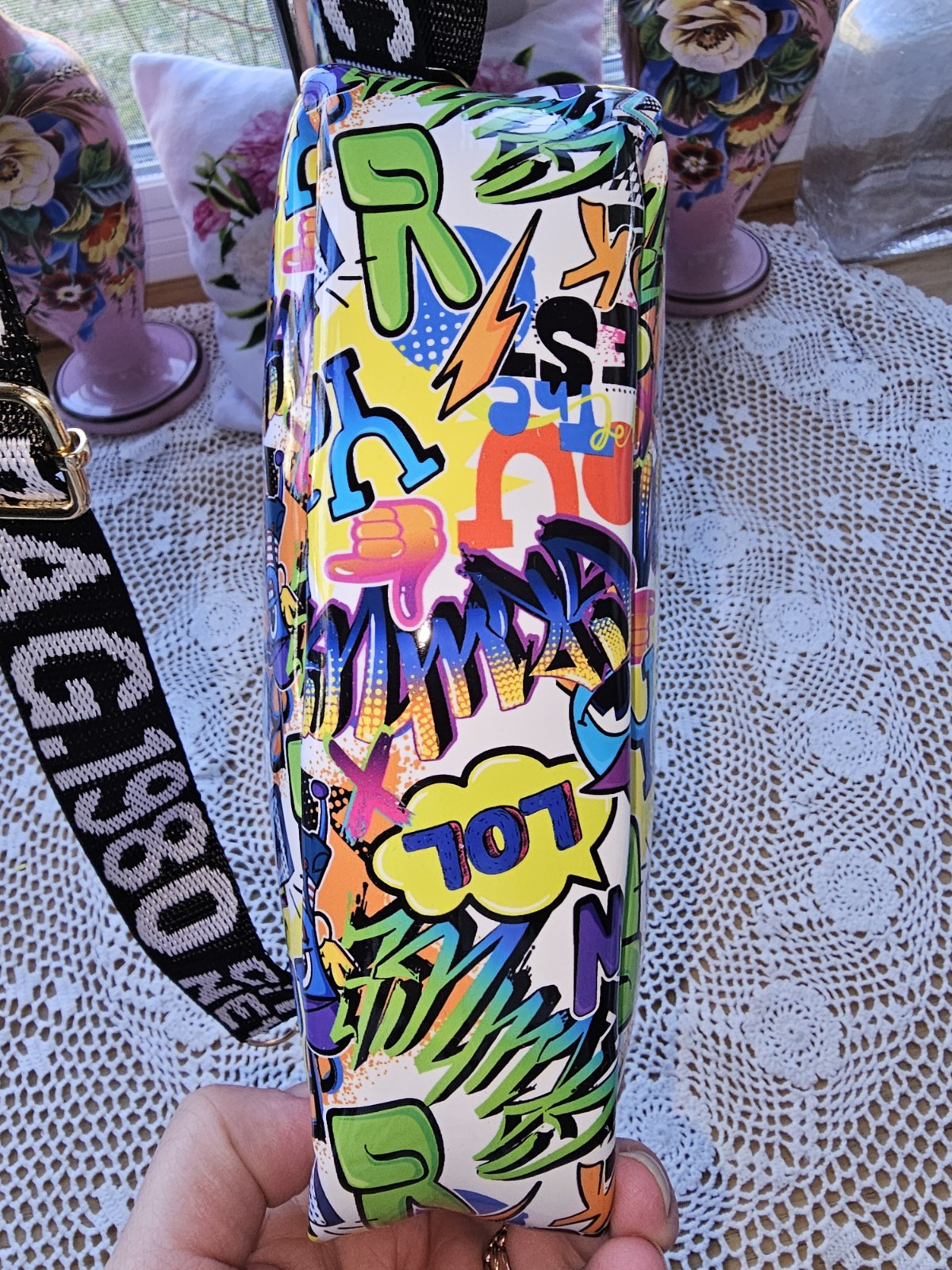 Trendy Urban Graffiti 🖌 Fashion Crossbody Bag Travel Pouch With Removable Strap