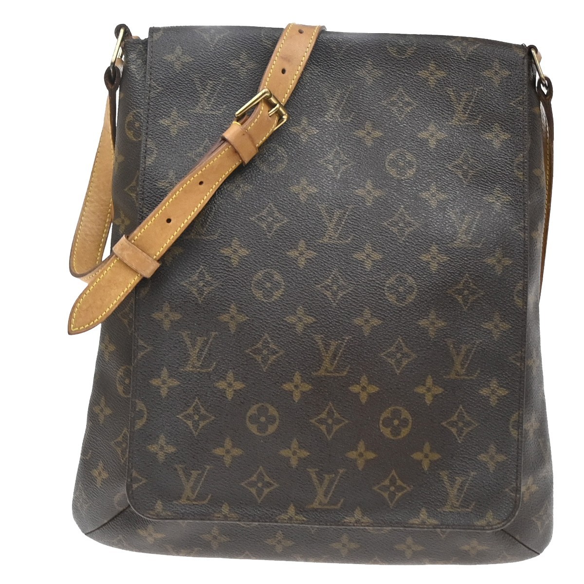 LOUIS VUITTON Musette Shoulder Bag Monogram Leather Brown Spain M51256 87YJ328