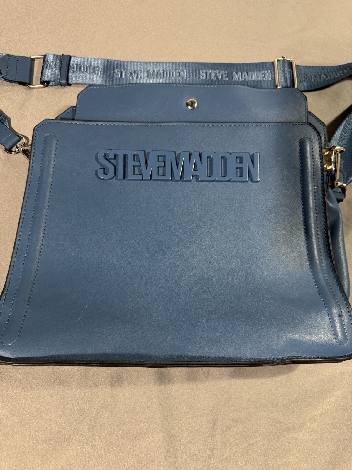 Steve Madden Midnight Blue Bevelyn Crossbody Purse Bag NWT