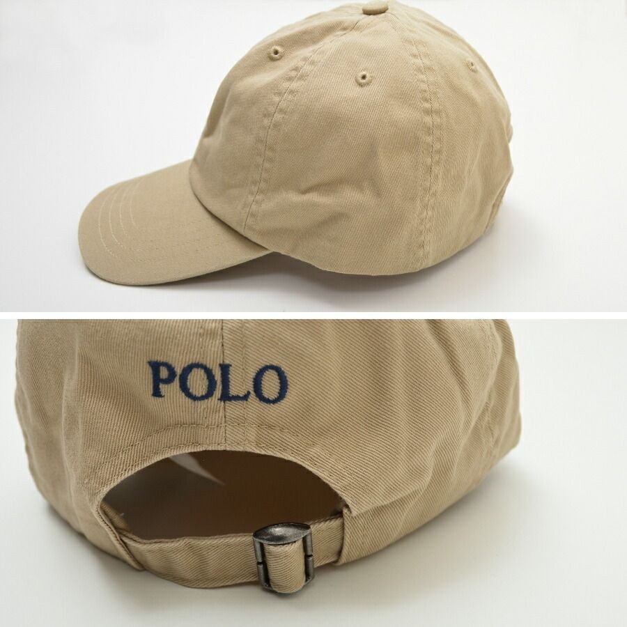 Polo Ralph Lauren CAP Ladies One Point Pony Chino Cap Cotton Cap Boys NAVY New I