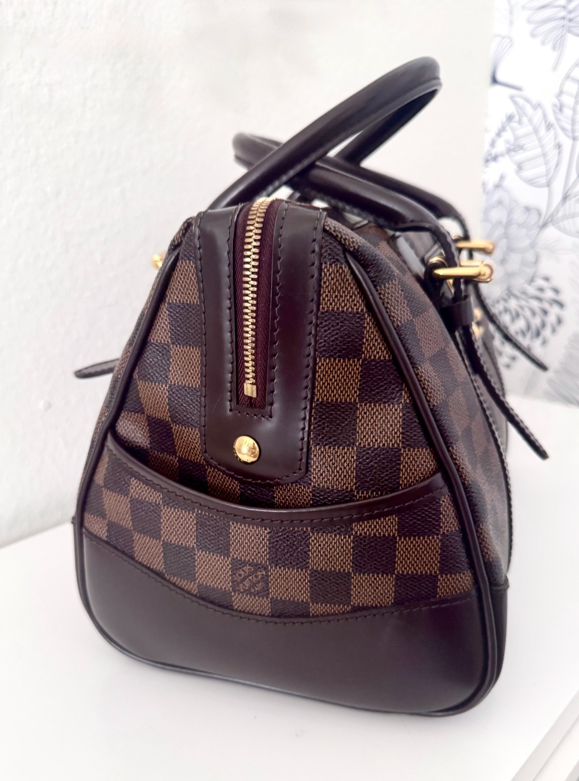 AUTHENTIC LOUIS VUITTON Berkeley Damier Ebene Satchel Bag-EXCELLENT Condition