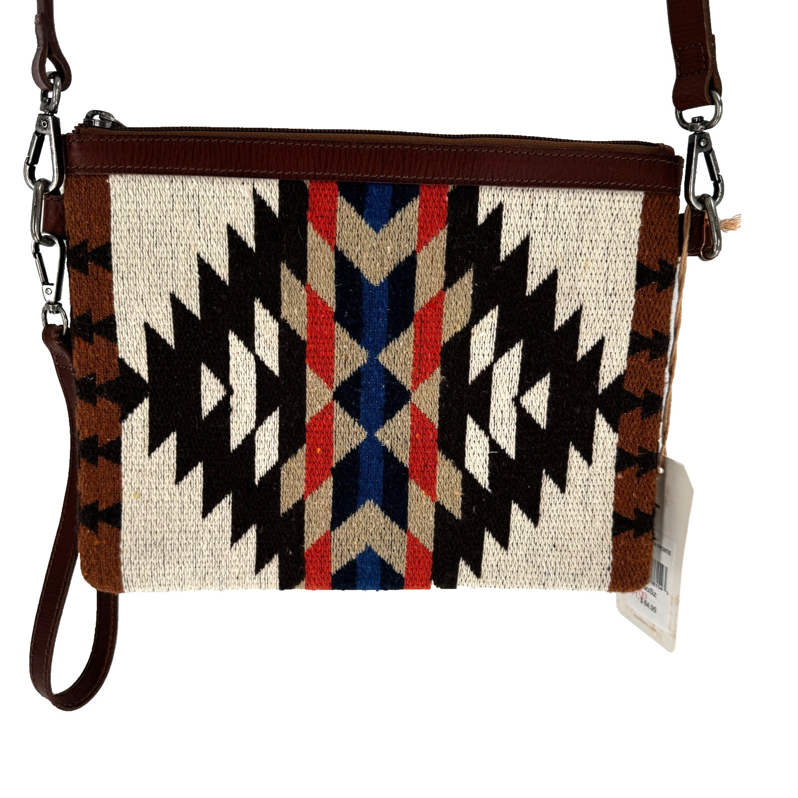 Shyanne Women’s Frontier Southwestern Woven Leather Crossbody Bag Cowgirl NEW