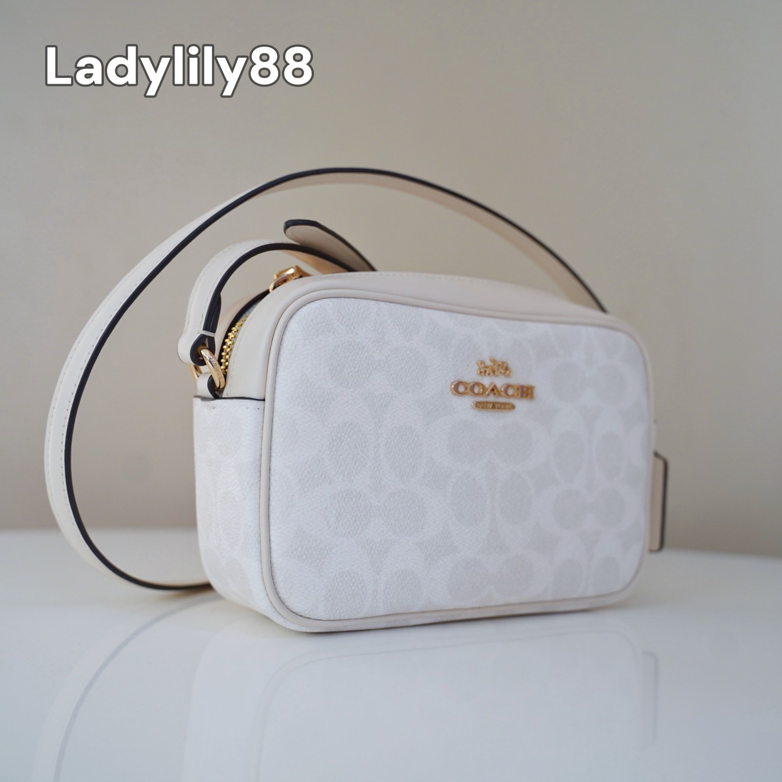 NWT Coach CY752 Mini Jamie Camera Bag In Signature Coated Canvas Color Opt $278