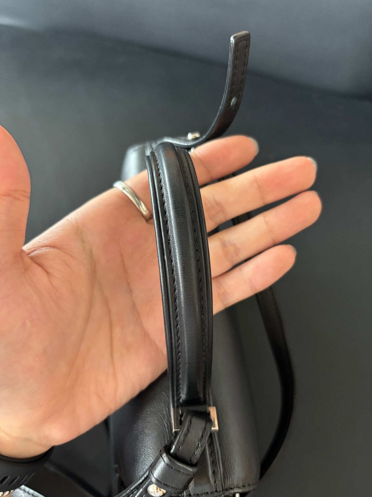 Delvaux Pre-Owned Authentic Crossbody Bag Black 21cm Free Tracked Shipping