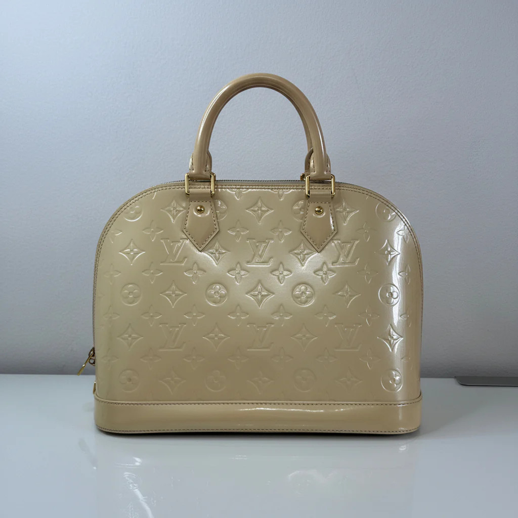 Louis Vuitton Light Yellow Vernis Alma PM