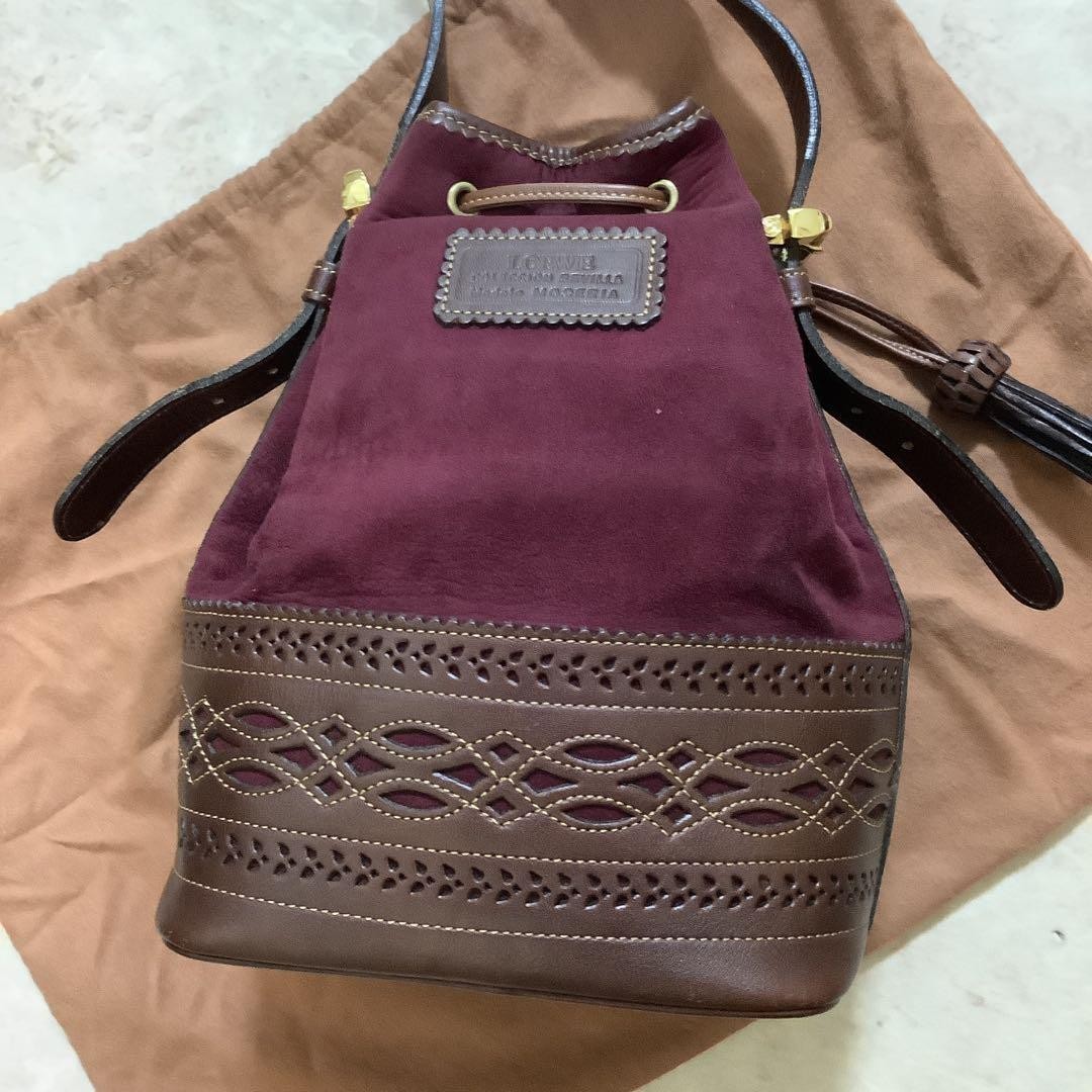 Loewe Women Bag Vintage Leather Bucket Limited Edition VHTF Popular Products Fas