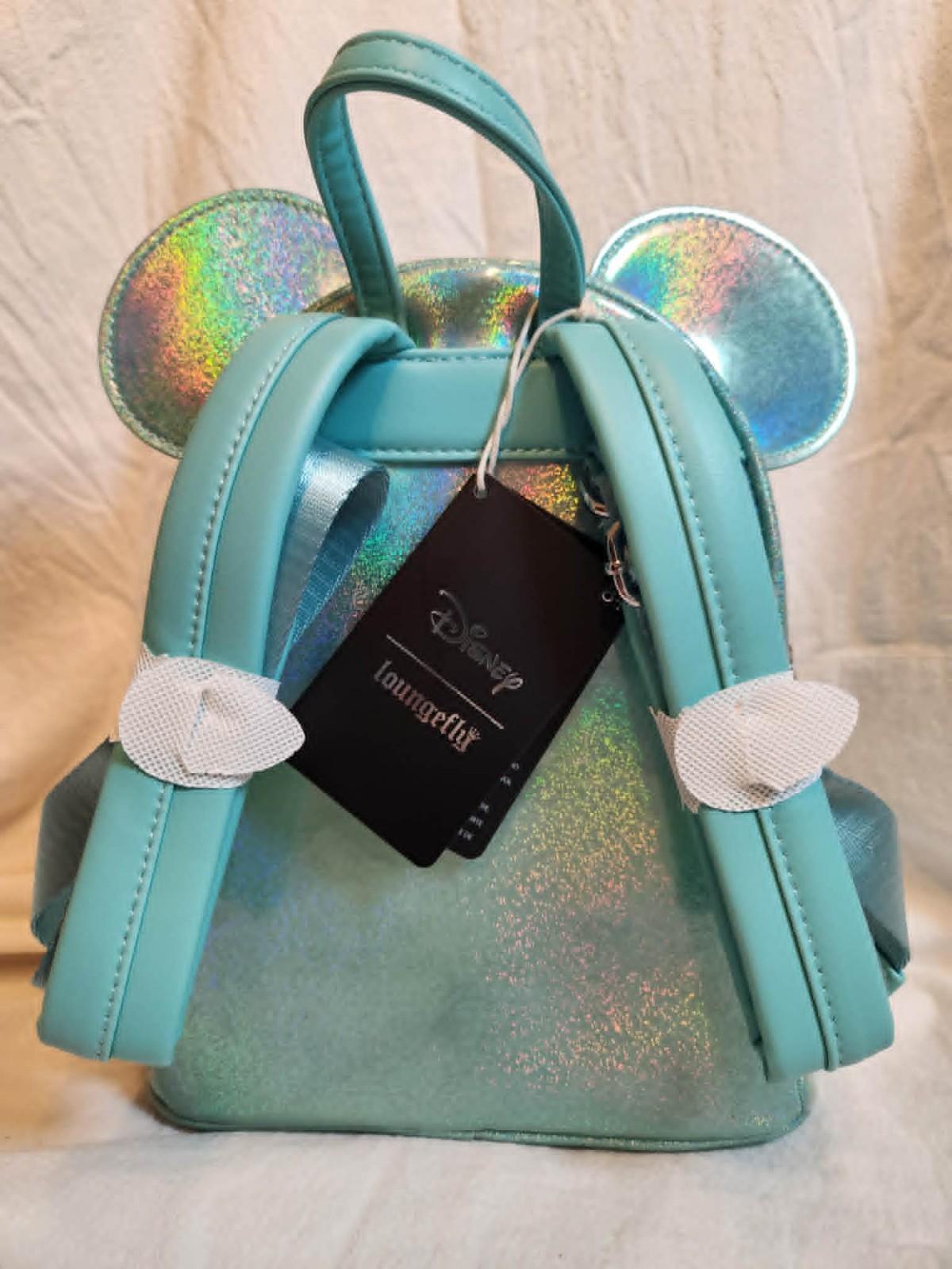 Loungefly Seafoam Green Minnie Mouse Sequin Bow Mini