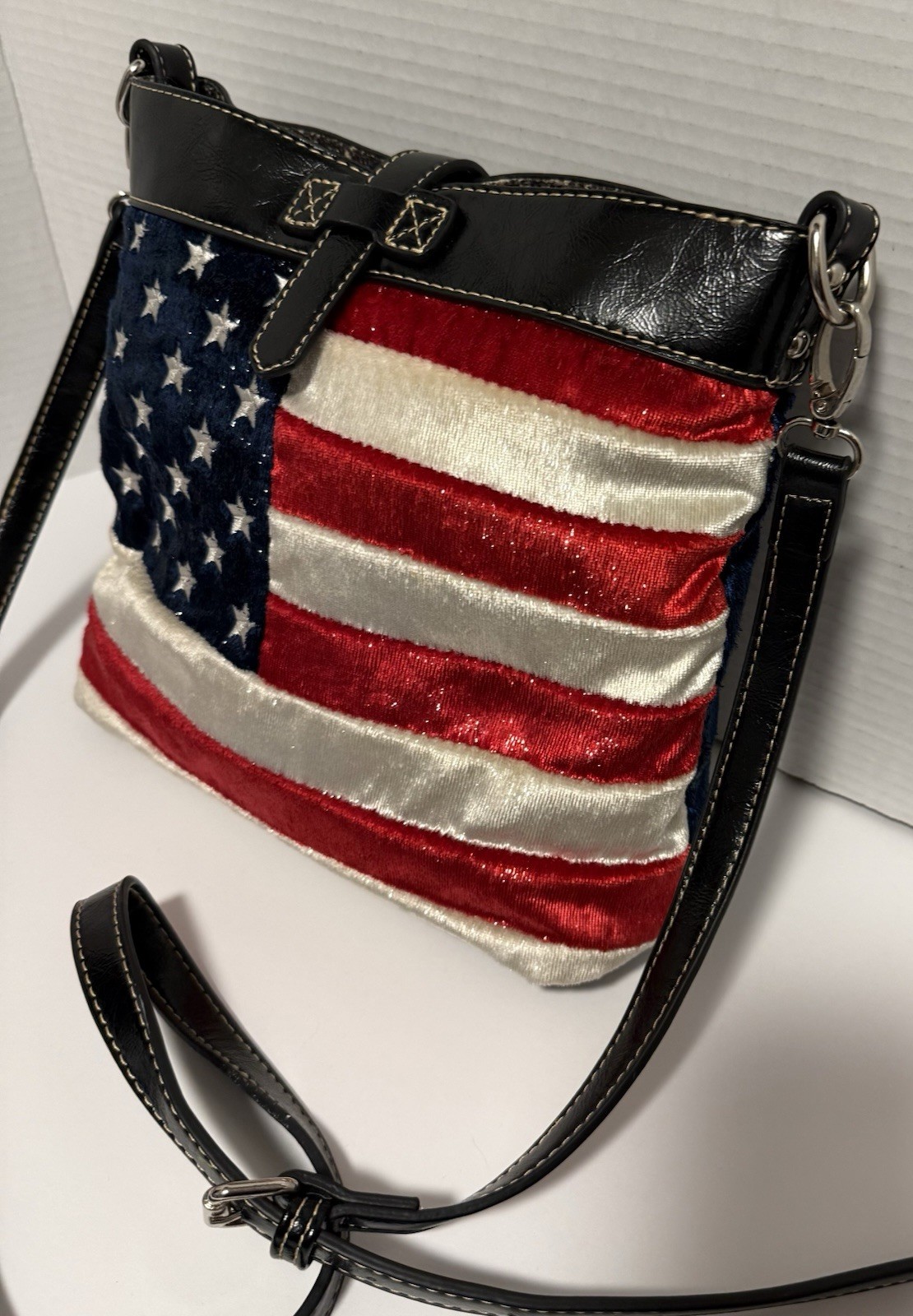 Montana West Red White Blue American Flag Purse Crossbody Patriot Handbag