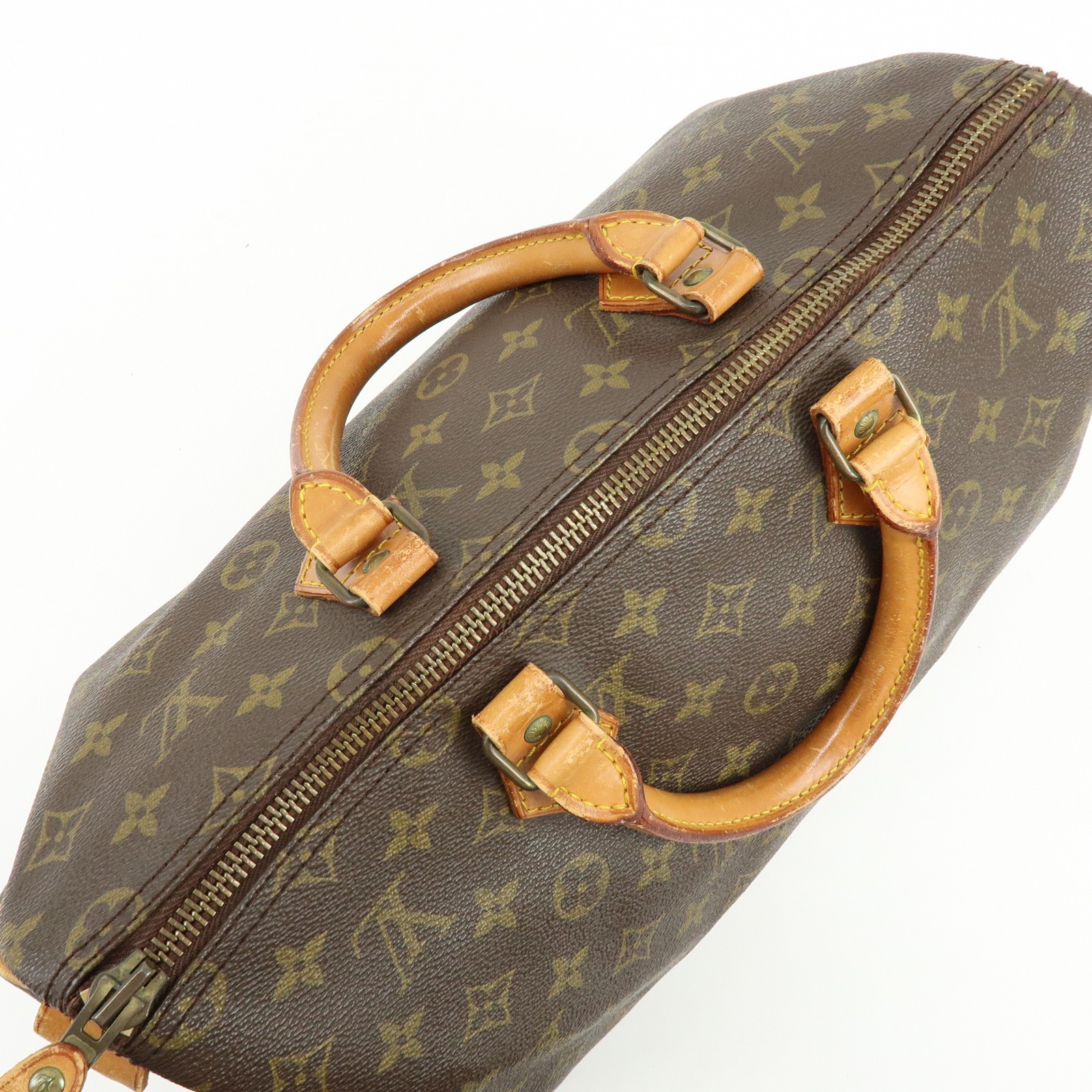Louis Vuitton Monogram Canvas Speedy 35 Boston Bag Hand Bag M41524 Auth Used F/S