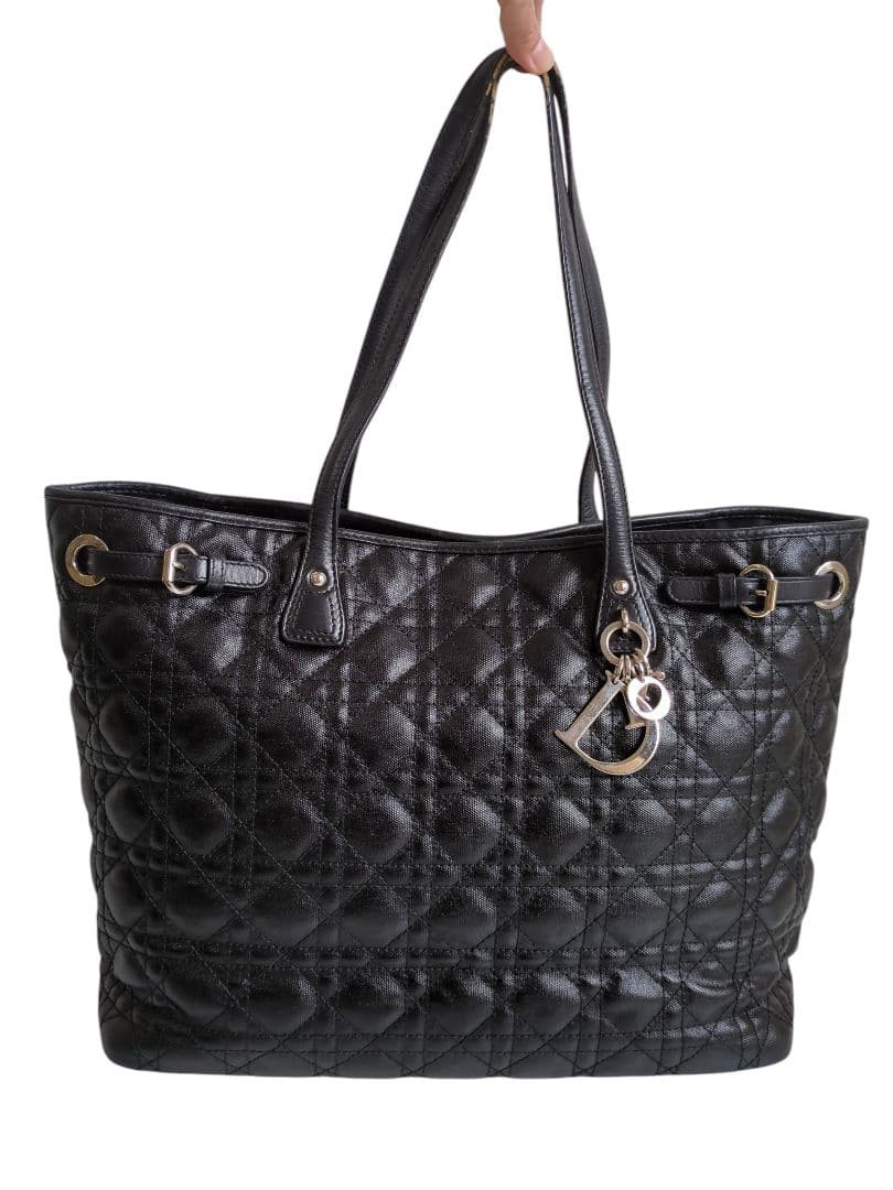 Dior Panarea Tote Bag Black 35 40cm 25cm 15cm A4 capable Panarea Collection F/S