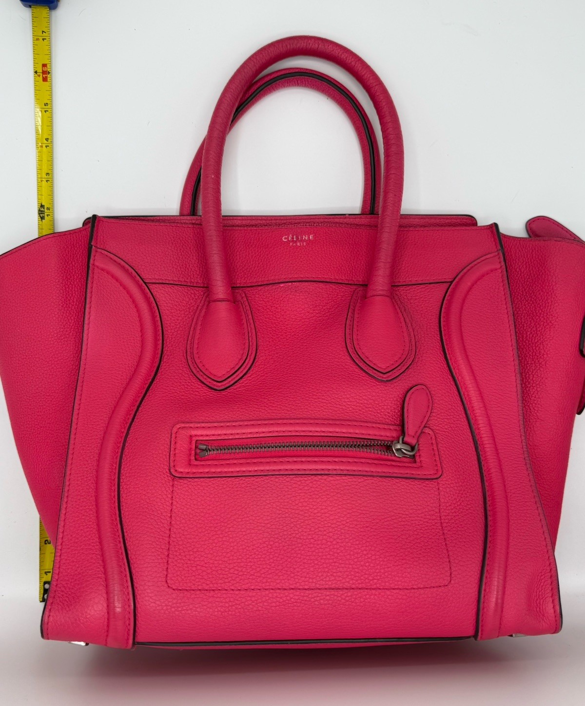 Celine Hot Pink Luggage! 2011 Mini! Entrupy Cert Included
