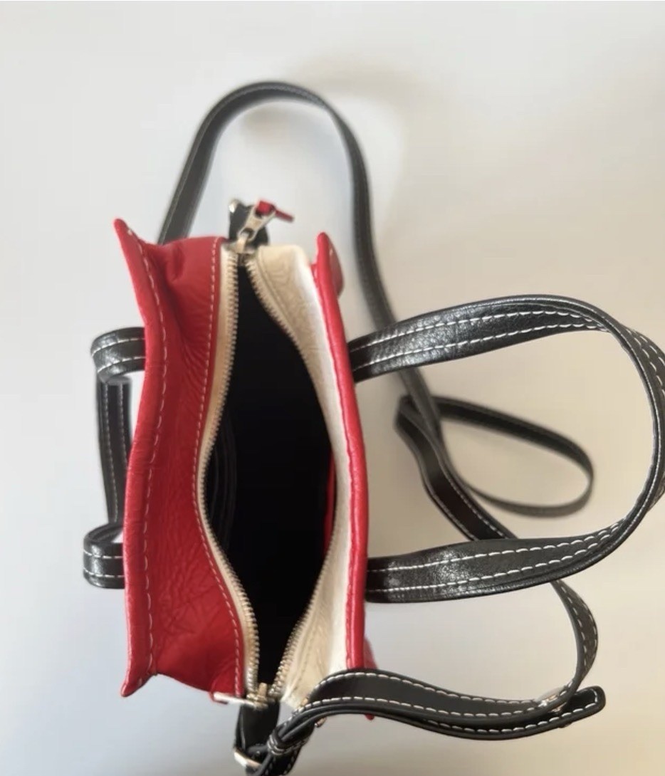 Balenciaga Bazar Mini Striped Multicolor Crossbody Zip Tote Detachable Strap