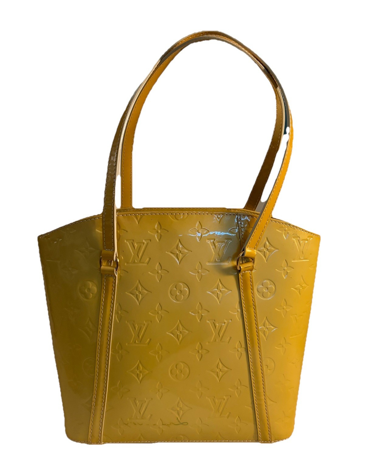 Louis Vuitton Vernis Monogram Medium Houston Tote, Gold Hardware, Inner Pockets