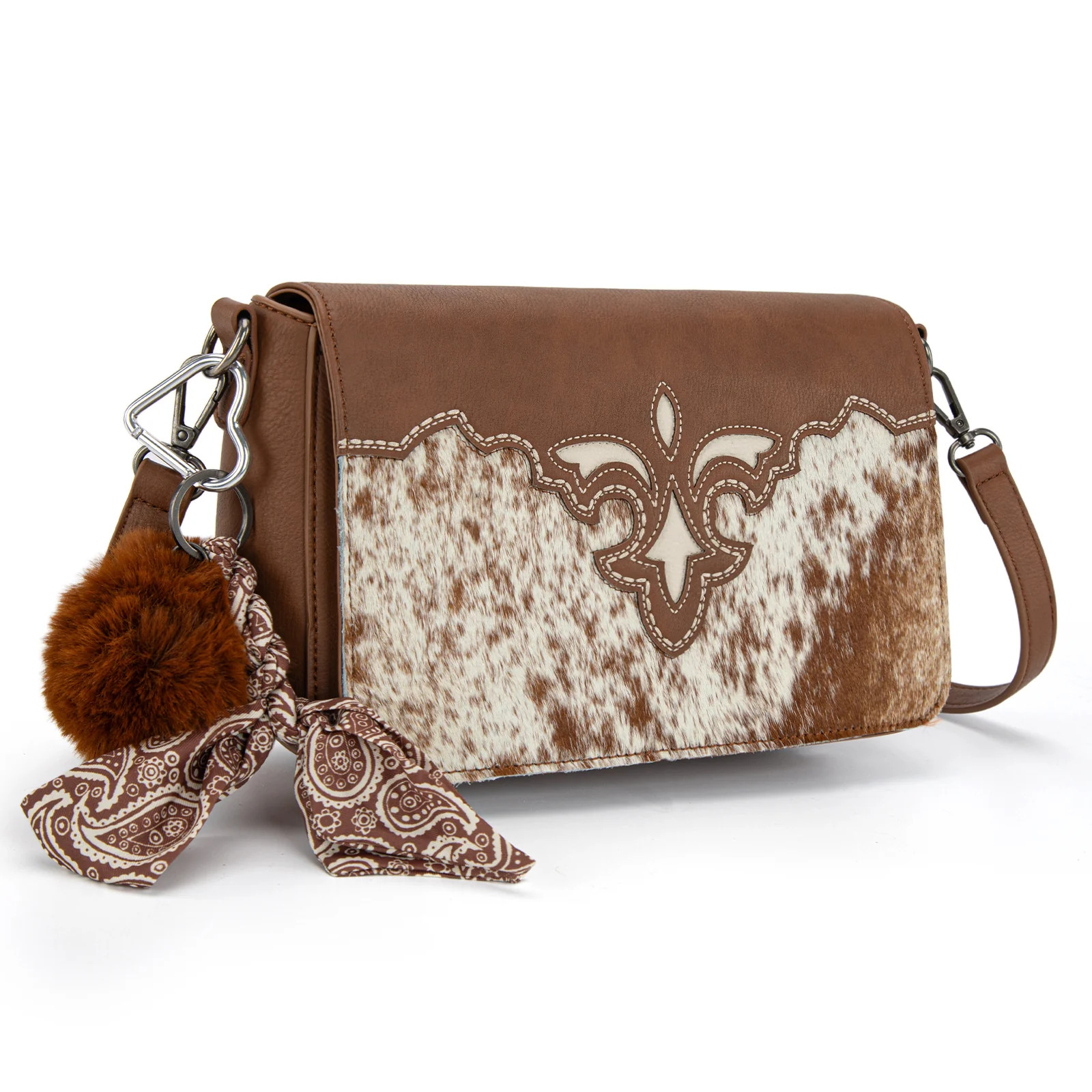 Trinity Ranch Genuine Cowhide Crossbody