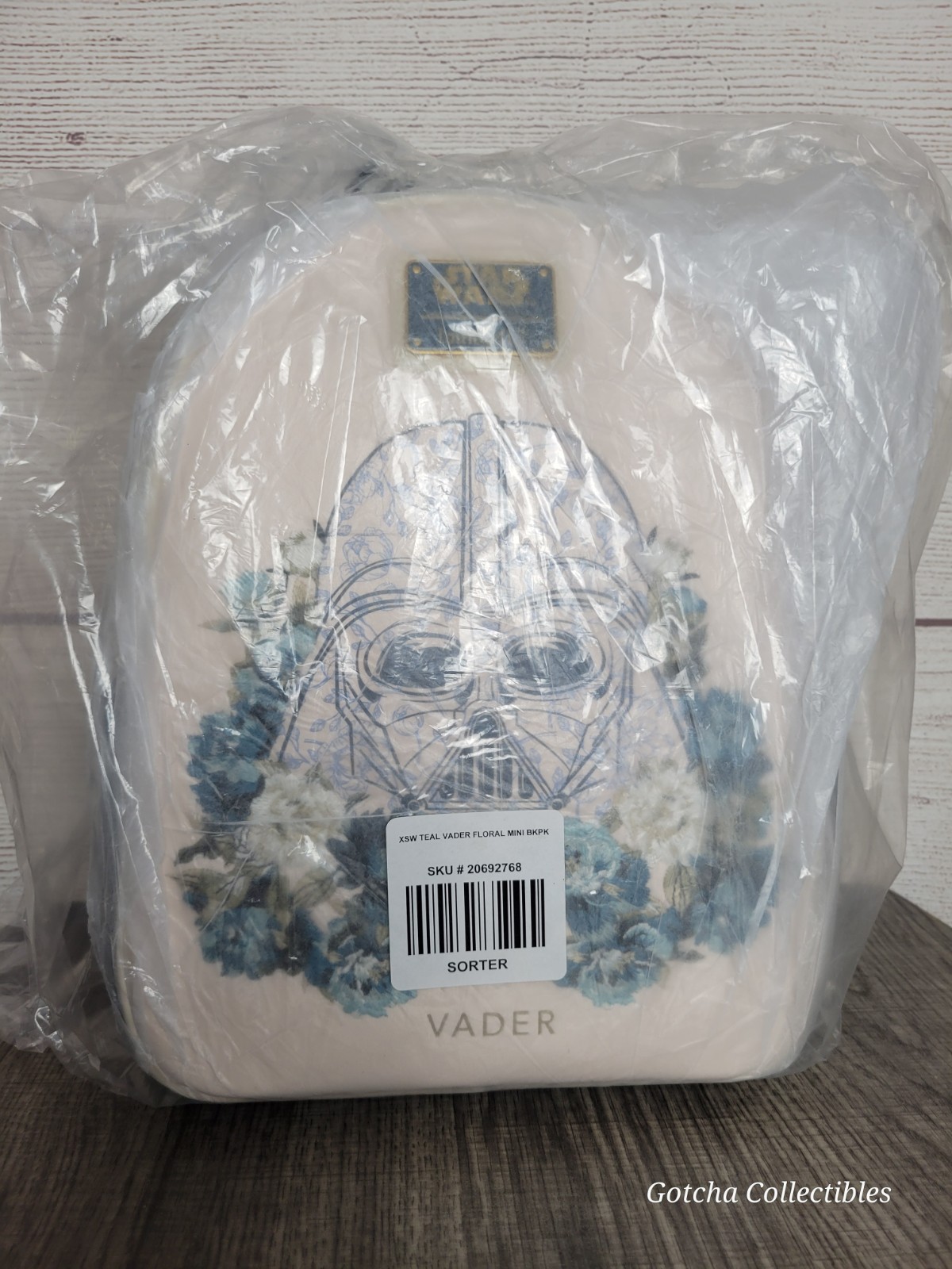 Star Wars Loungefly Darth Vader Mini Backpack Blue Floral – SUPER RARE! HTF