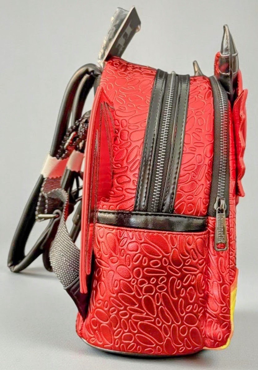 LOUNGEFLY RED DRAGON IRIDESCENT SCALES AND FLAMES BOOKS-A-MILLION EXCLUSIVE NWT