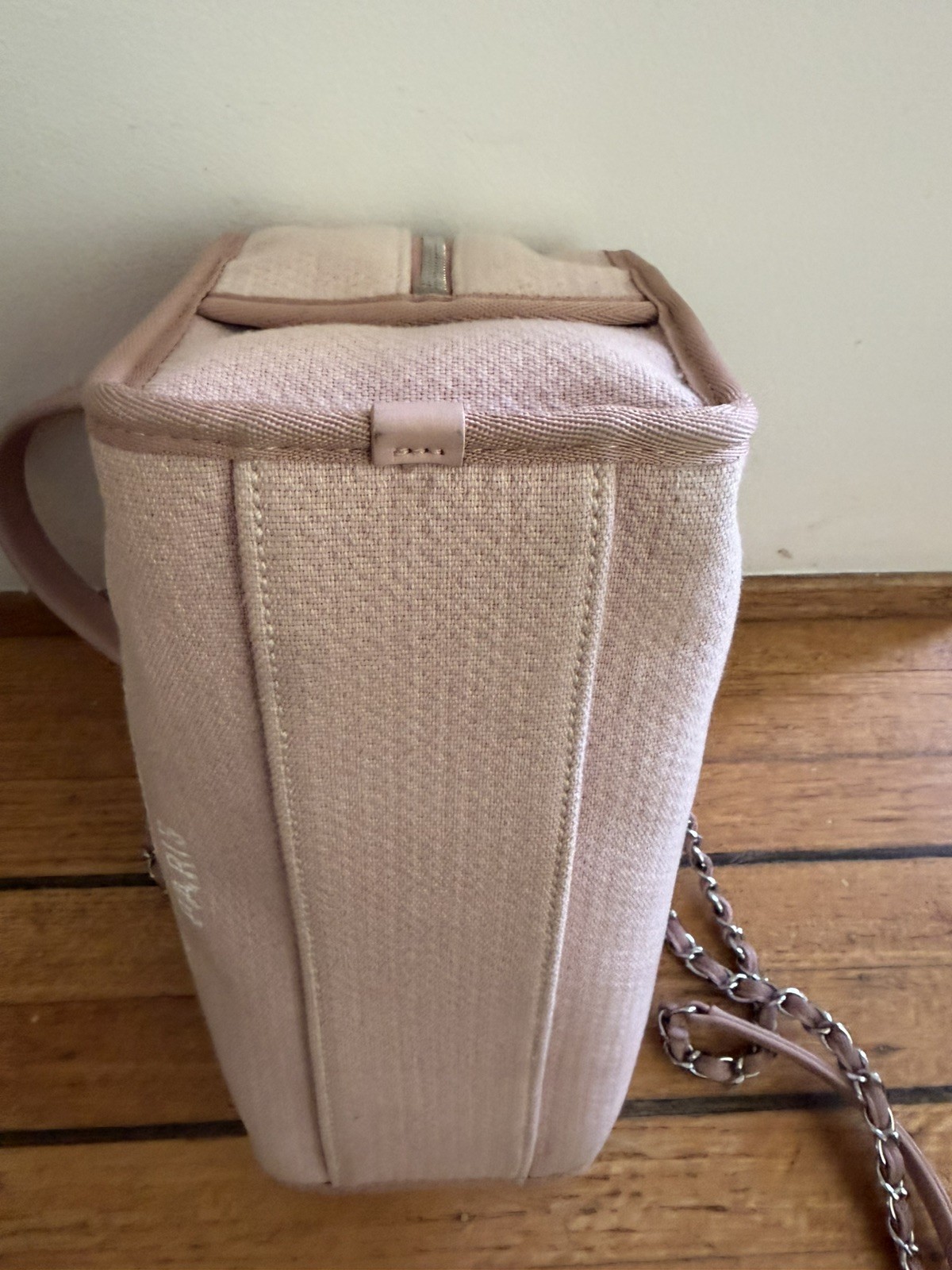 Chanel Small Canvas Deauville Bowling Boston Bag