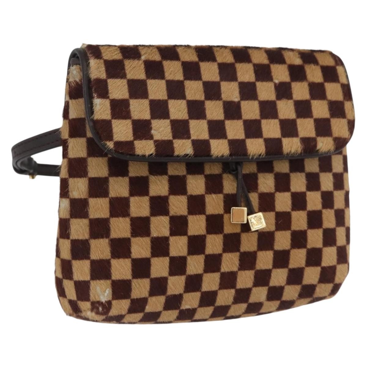 LOUIS VUITTON Damie sovage Gazelle Bag Harako leather Brown M92130 Auth ka3269