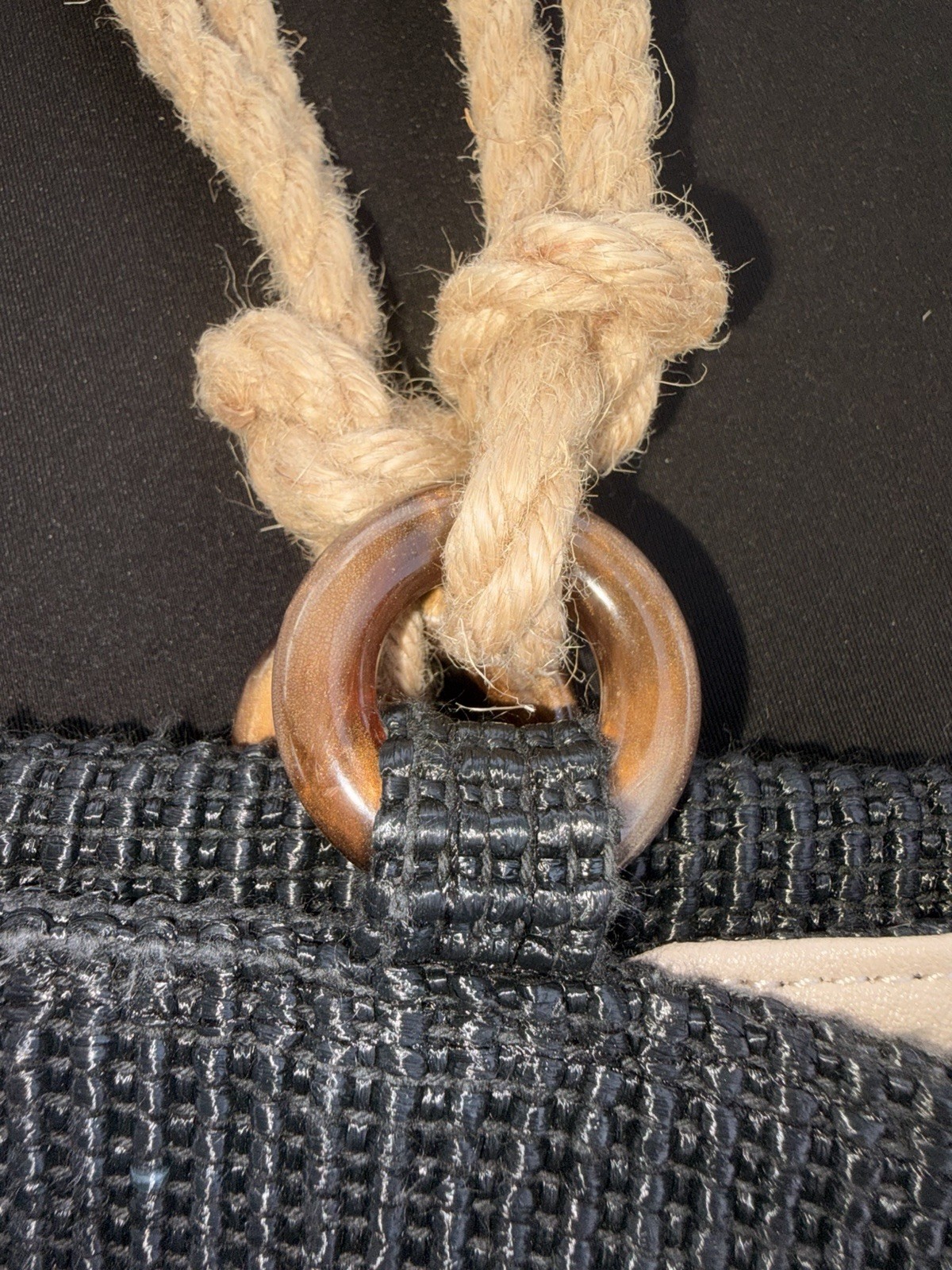 VTGDavid Dart black tote or shoulder bag with rope handles