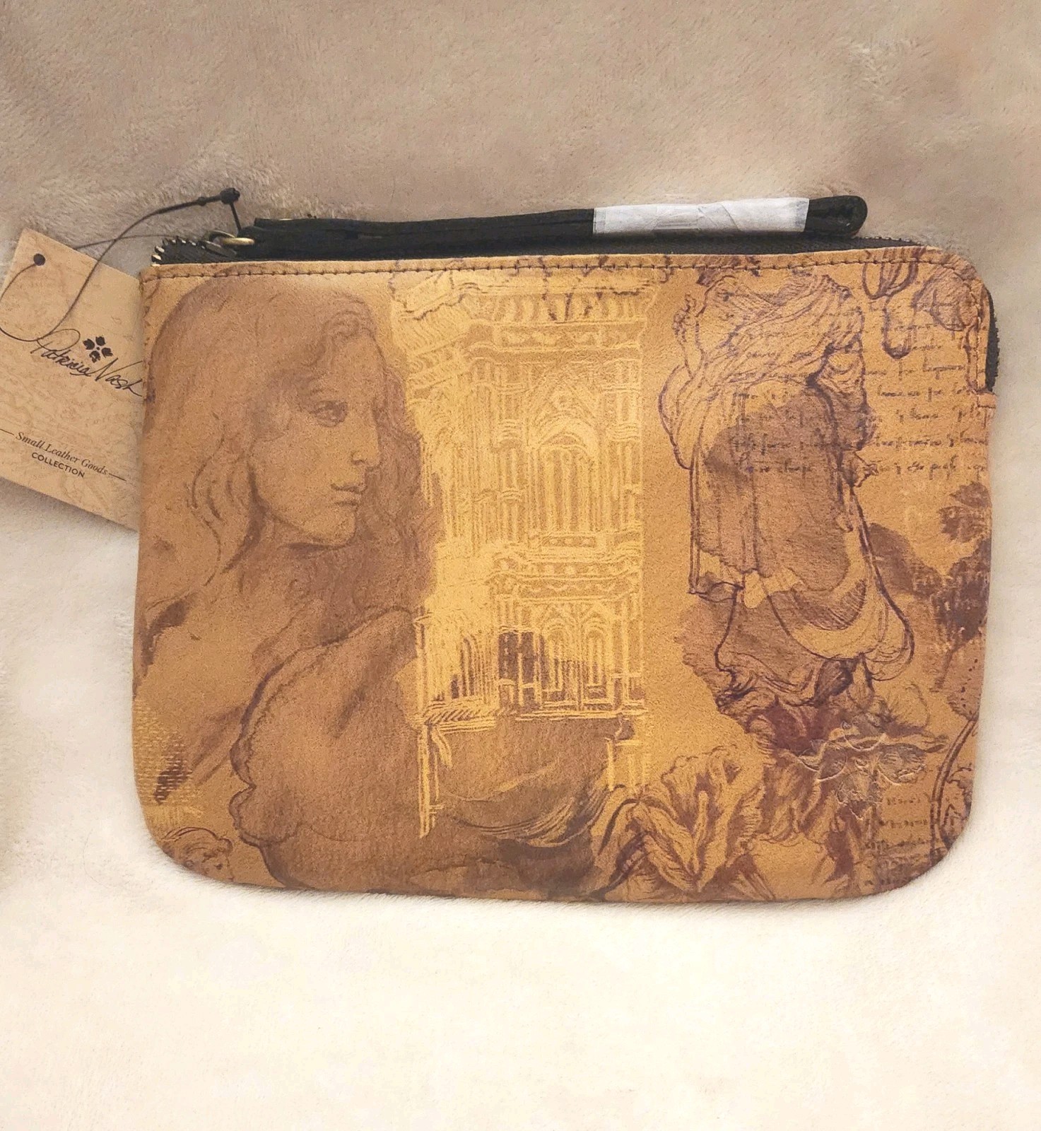 Patricia Nash Cassini Italian Sketchbook Wristlet Pouch NWT MSRP $79.00 #2