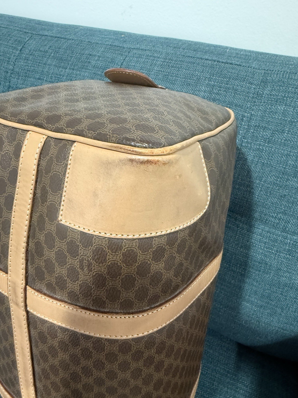 Vintage Celine Macadam M13 Large Travel Duffle – Authentic Italian Luxury