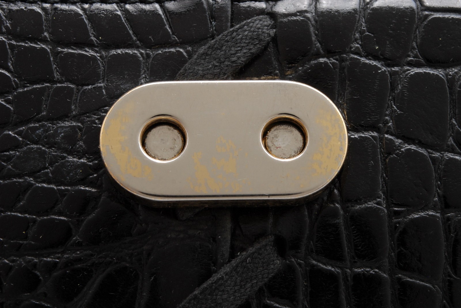 Yves Saint Laurent Handbag Black Leather YSL Vintage