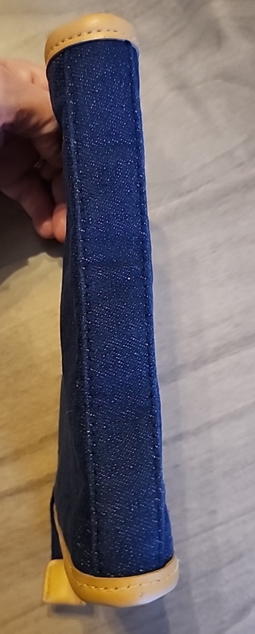 Etienne Aigner denim zippered pouch wallet 7.5 in x 5 in