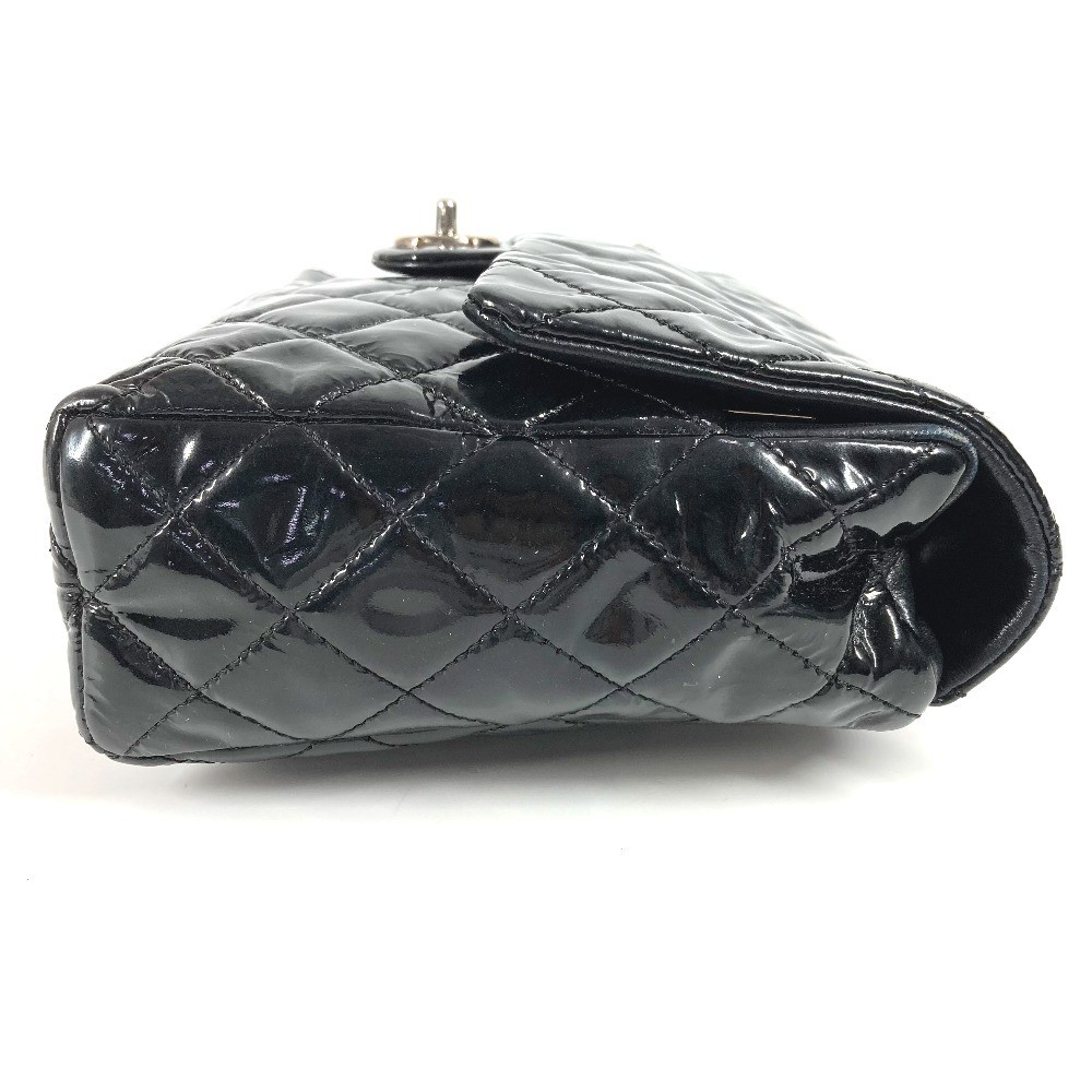 CHANEL CC CC Mark logo vertical Upside Down Matelasse Double Chain Shoulder Bag