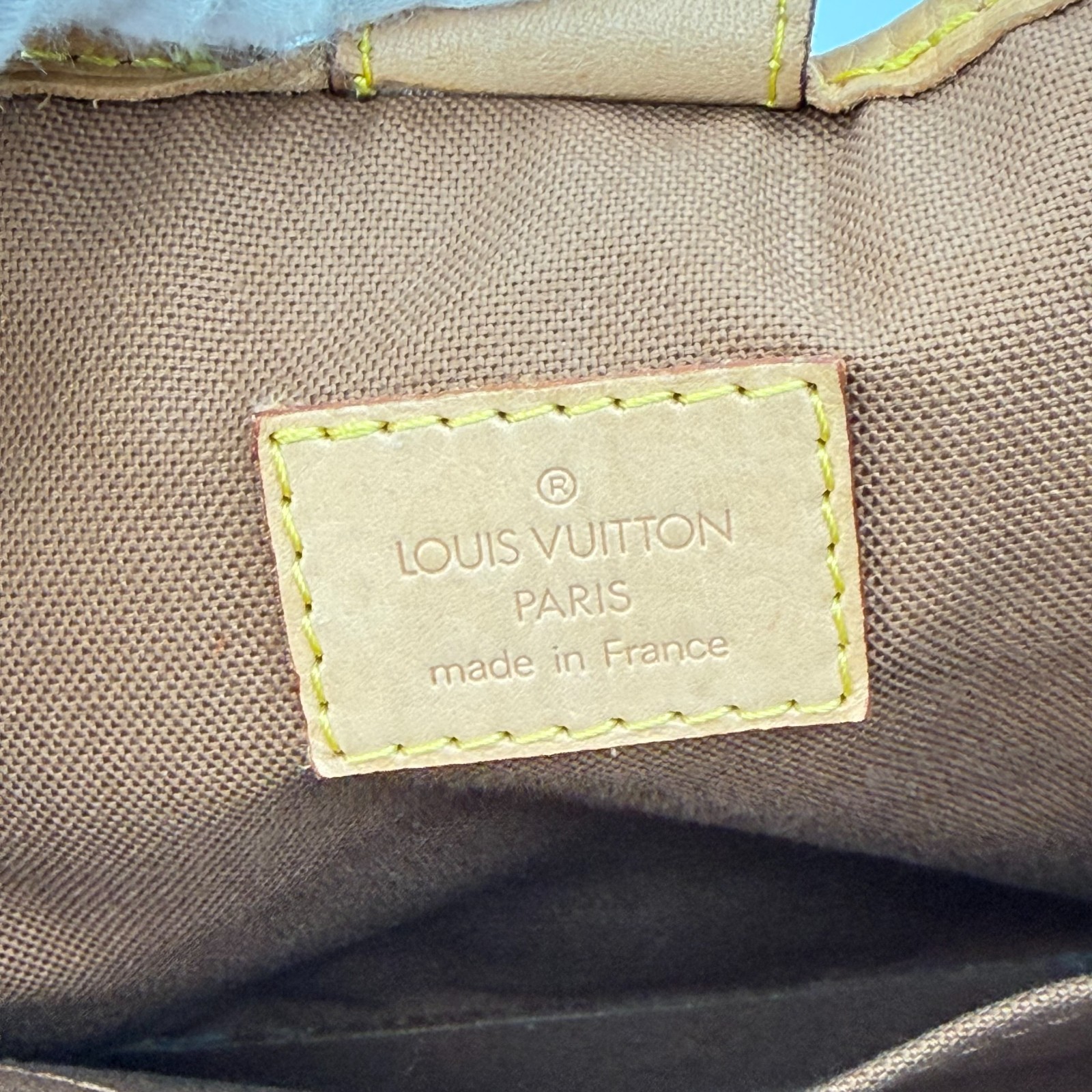 Louis Vuitton Batignolles Monogram Canvas Tote Handbag Vintage LV Japan