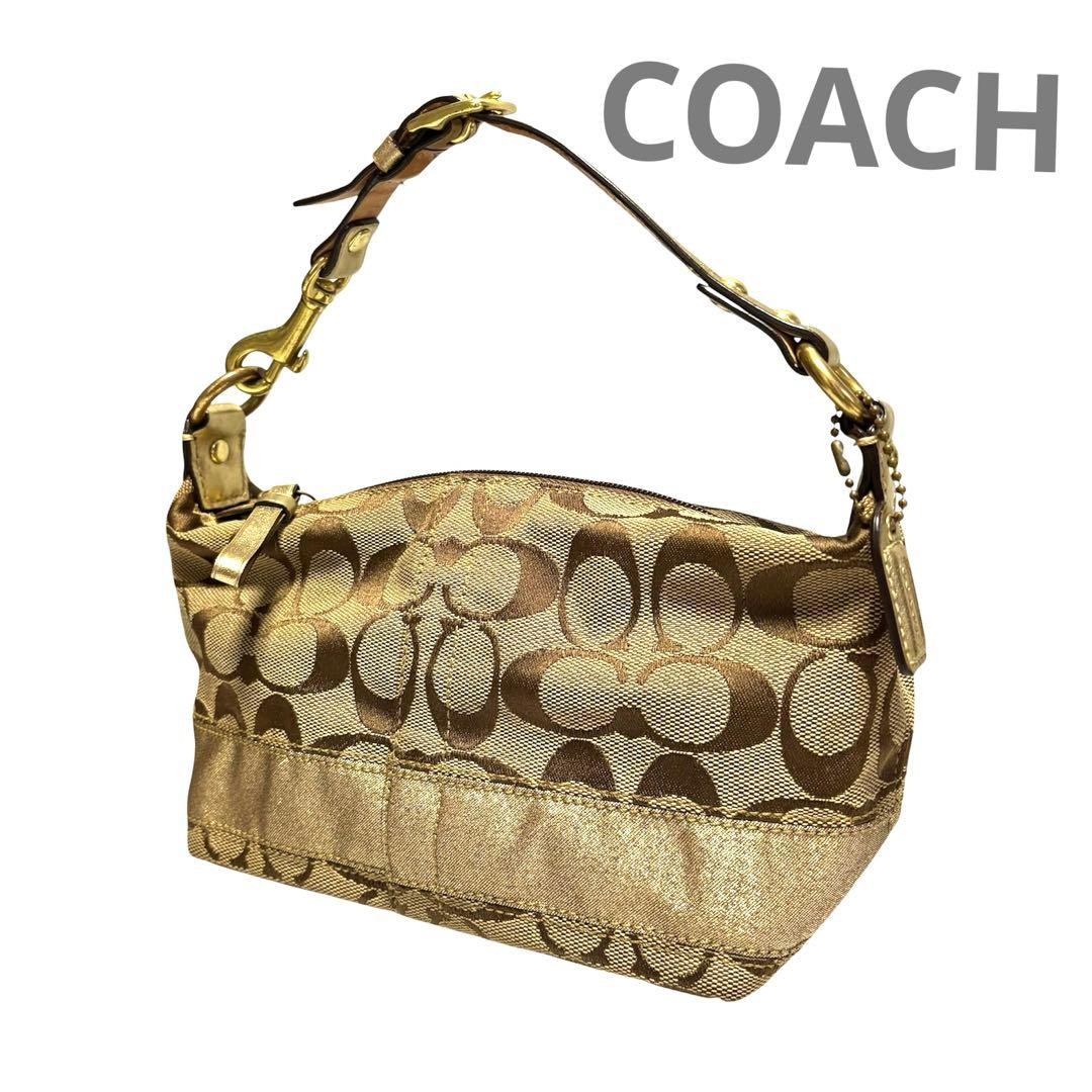 COACH Accessory Pouch Signature Gold