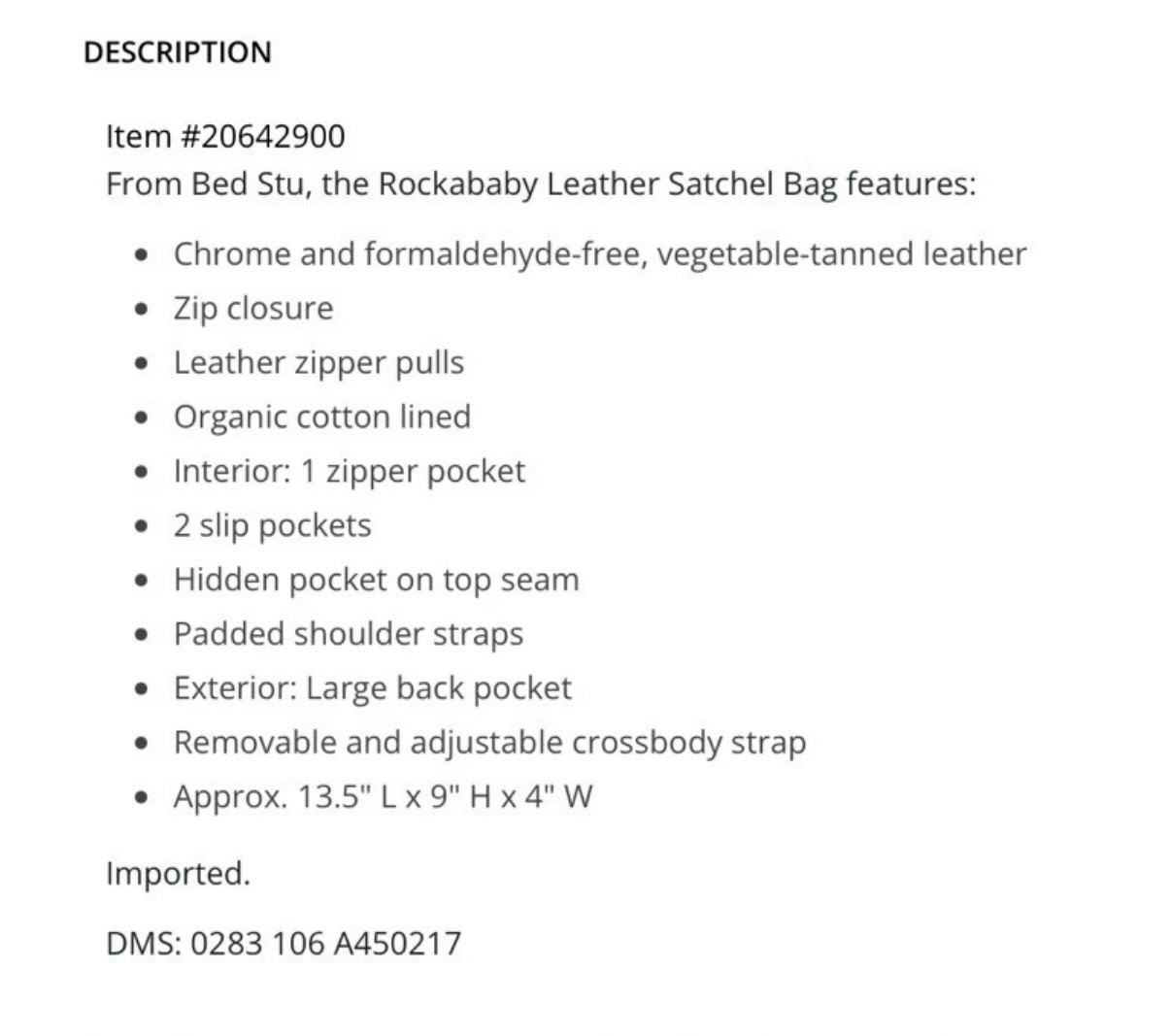 Bedstu Rockababy Shoulder Bag Cashew Rustic Nectar Lux Purse Satchel