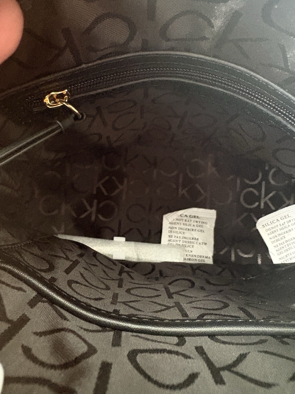 Calvin Klein Becky Dome Organizational Satchel Brown/Khaki/Black/White New