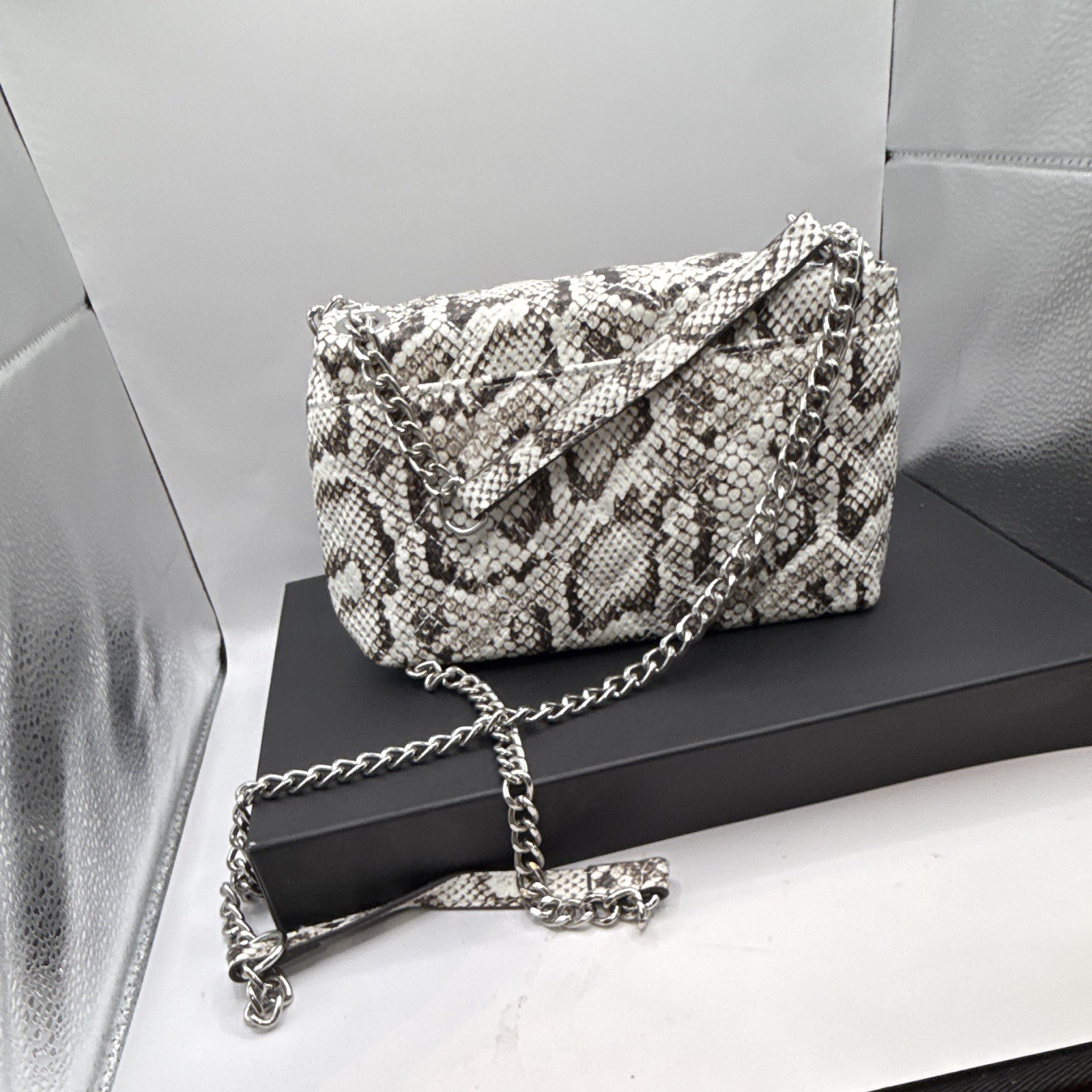 INC International Concepts Snake Print Women’s Mini Crossbody, Zip Turn Lock