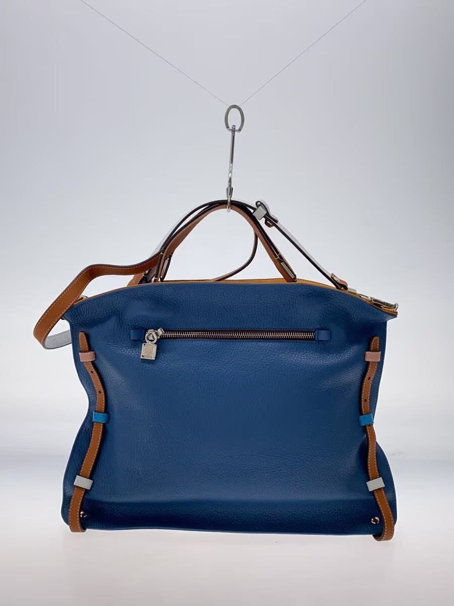 Other brands: BOX SAN SEBASTIAN 2-Way Shoulder Bag in Blue Leather