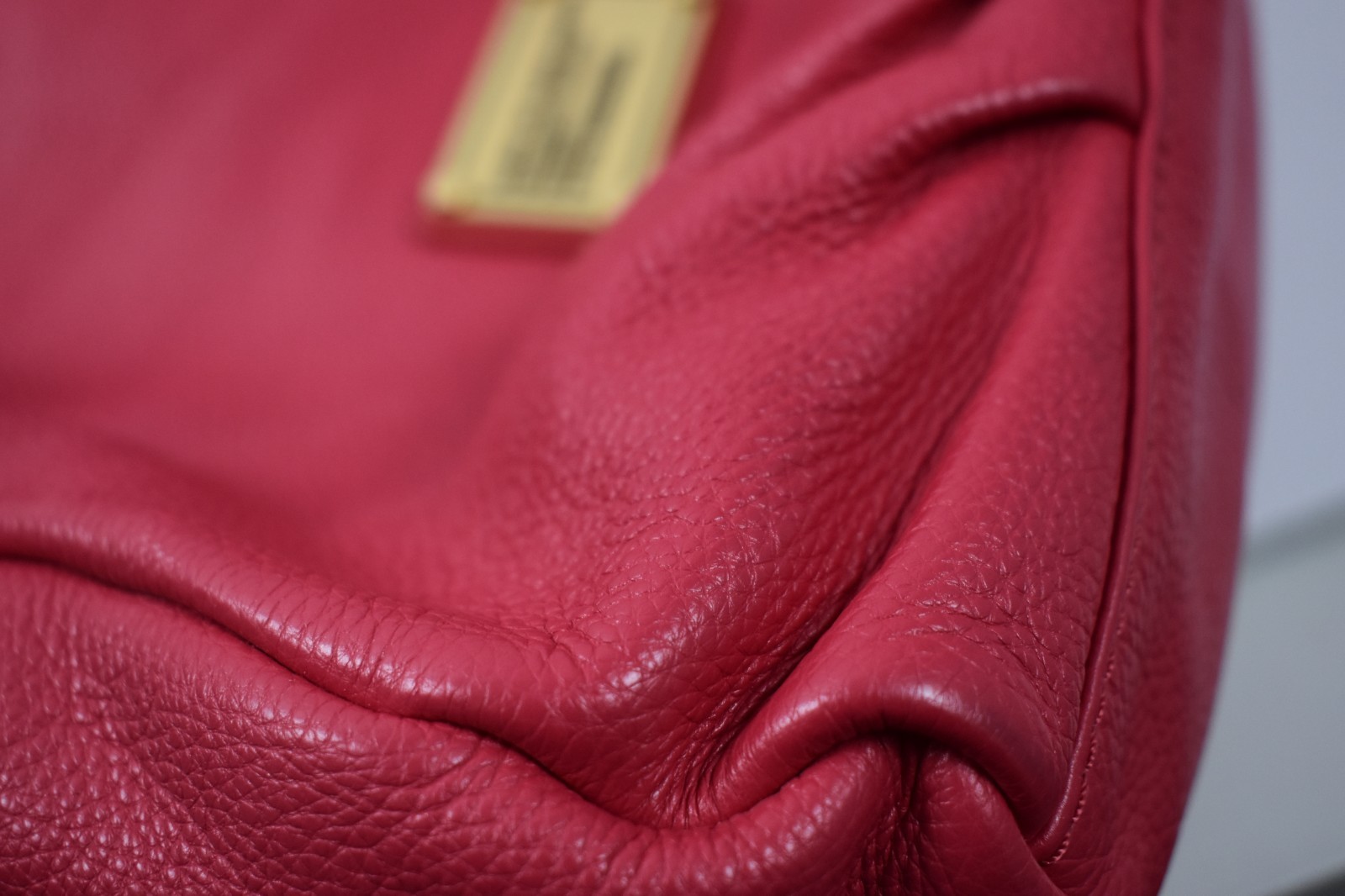 Marc by Marc Jacobs Q Fran Large Shoulder Strap Bag Dark Magenta Pink Purse Tote