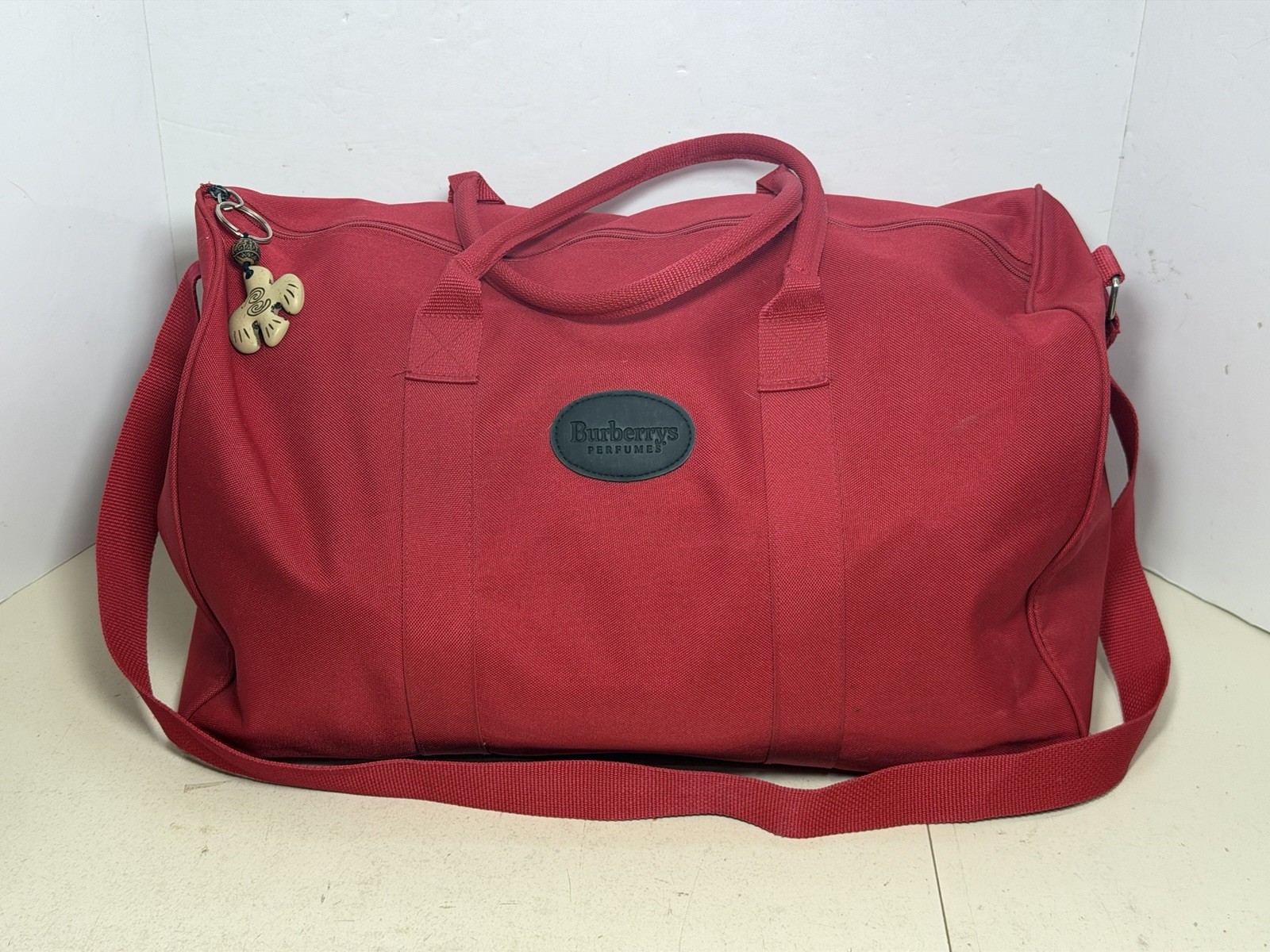 Burberry’s Perfume Duffle Bag Red 19x10x12 (65)