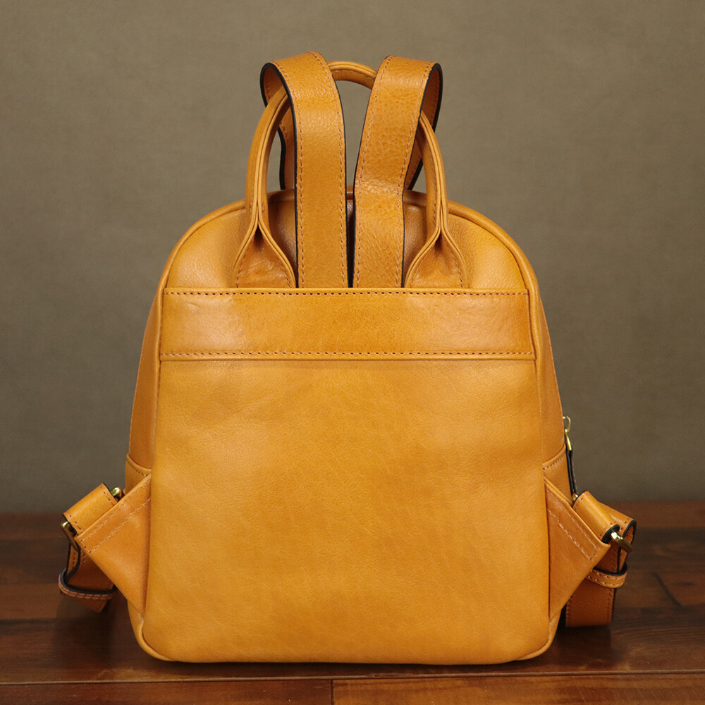 Backpack Purse for Women Genuine Leather Retro Satchel Knapsack Rucksack Daypack
