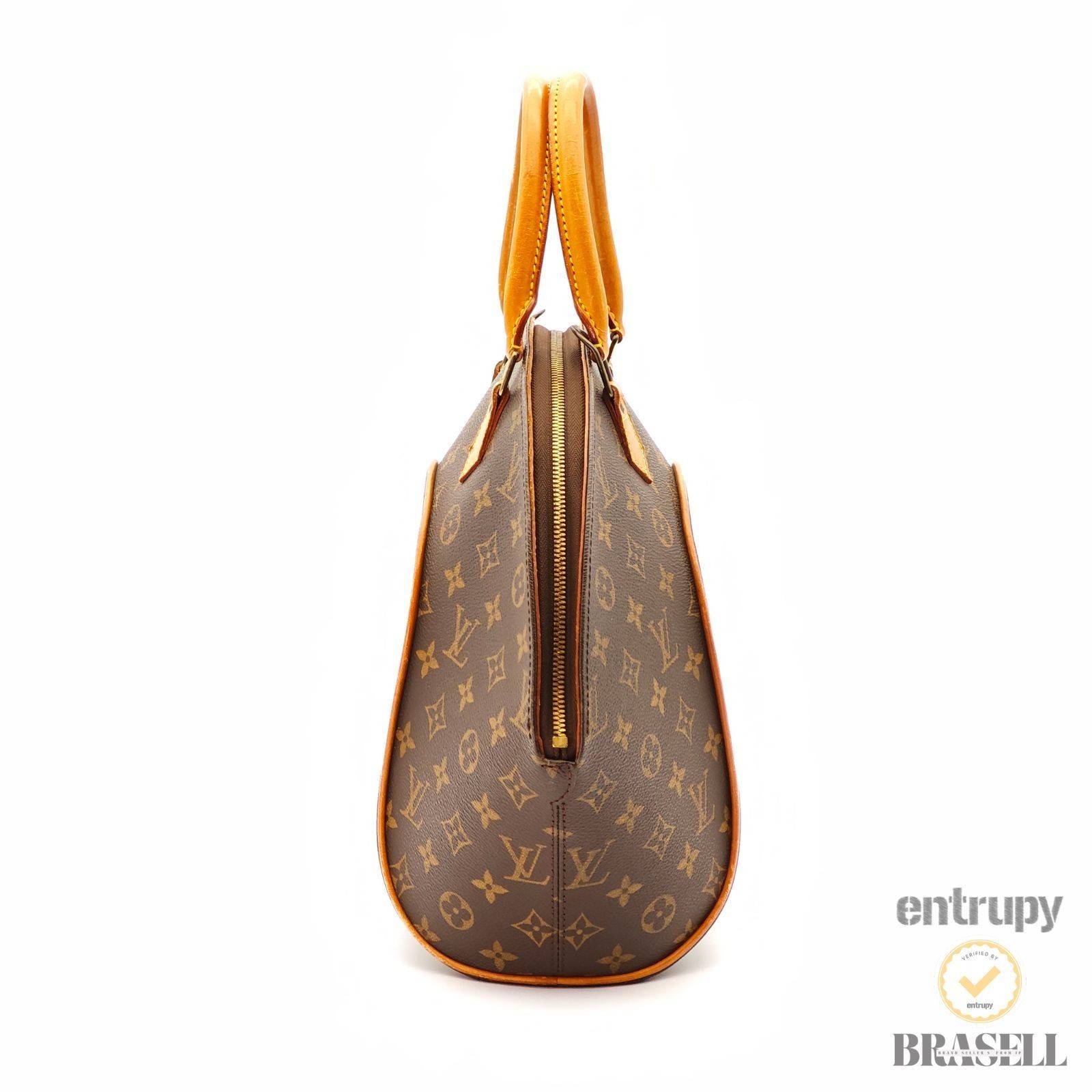 LOUIS VUITTON Ellipse MM M51126 Hand Bag Monogram Canvas Brown 【ImportFeeFREE】